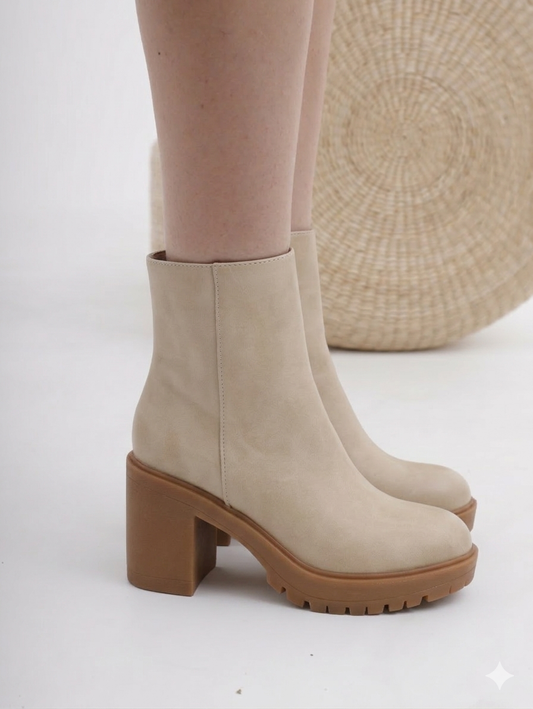 STIVALETTO TACCO PARA BEIGE 