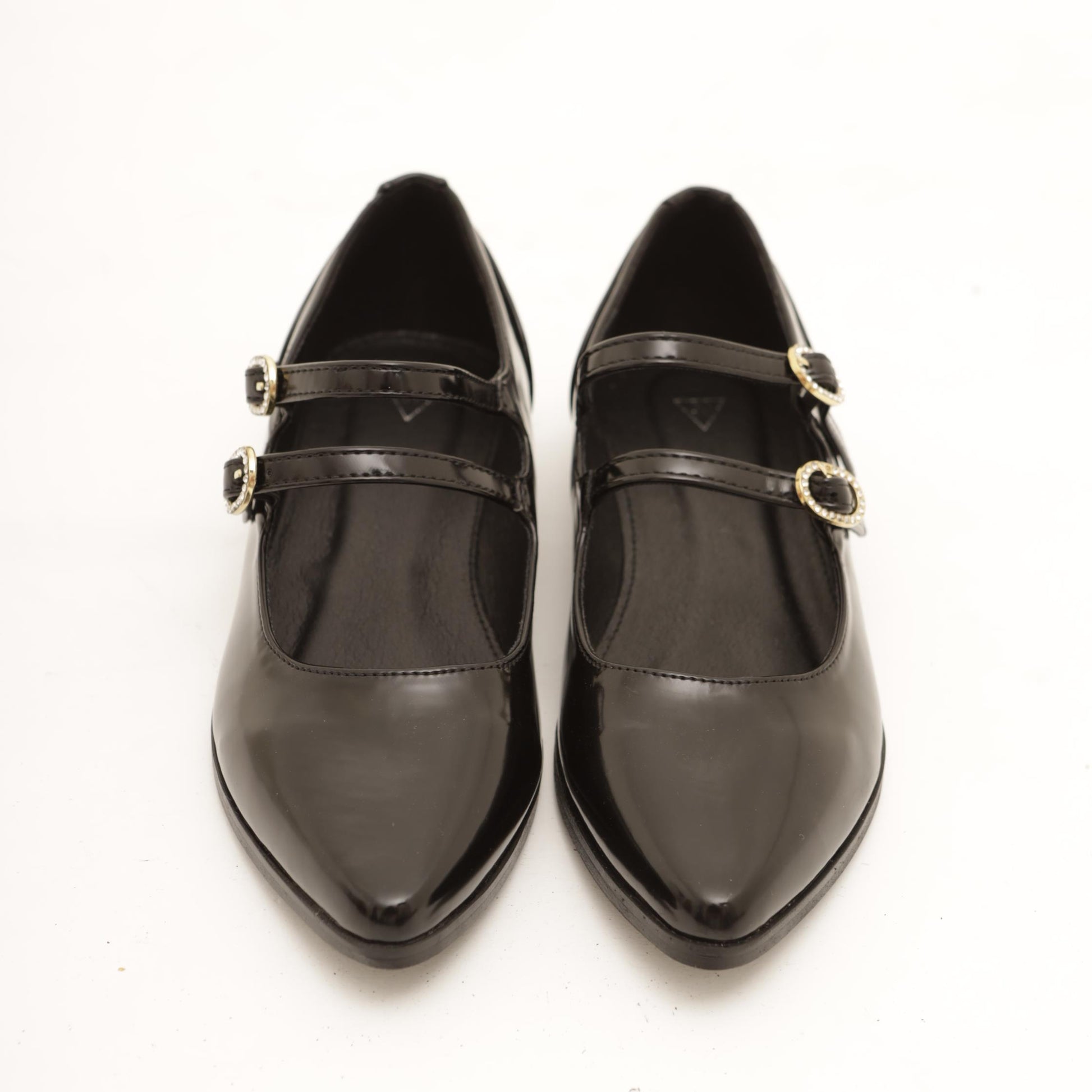 MARY JANE FLAT 2 CINTURINI NERO 