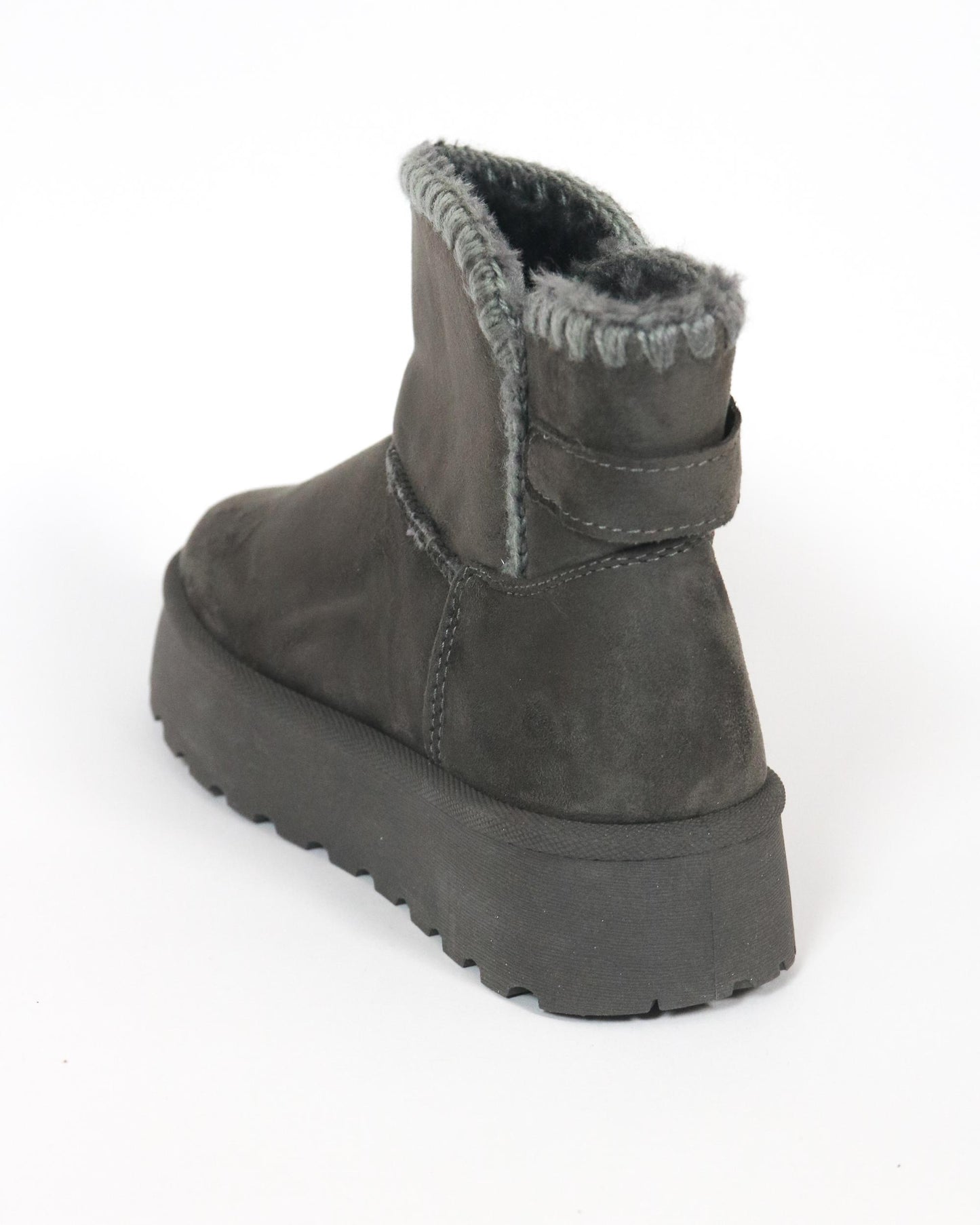 STIVALETTO MAMMUT BORDO LANA GRIGIO 