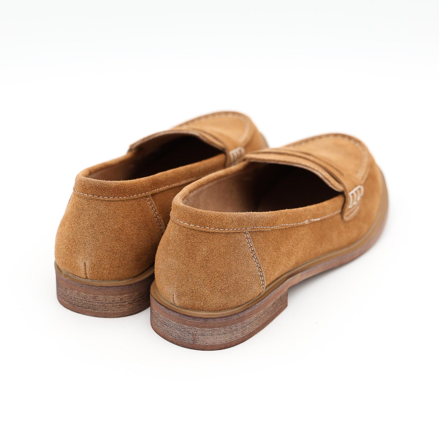 MOCASSINO CAMOSCIO PELLE CAMEL 