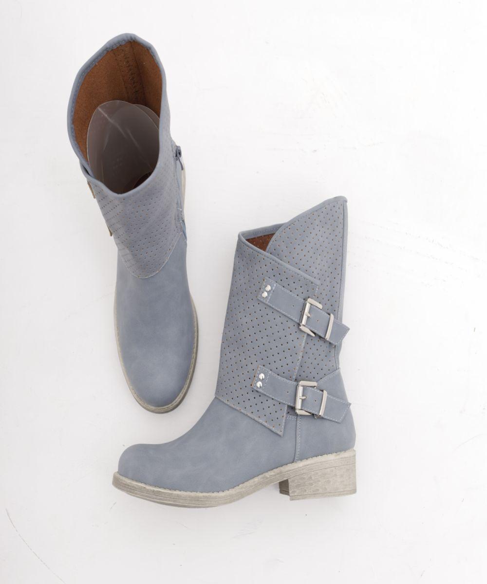 STIVALETTO FIBBIE JEANS 