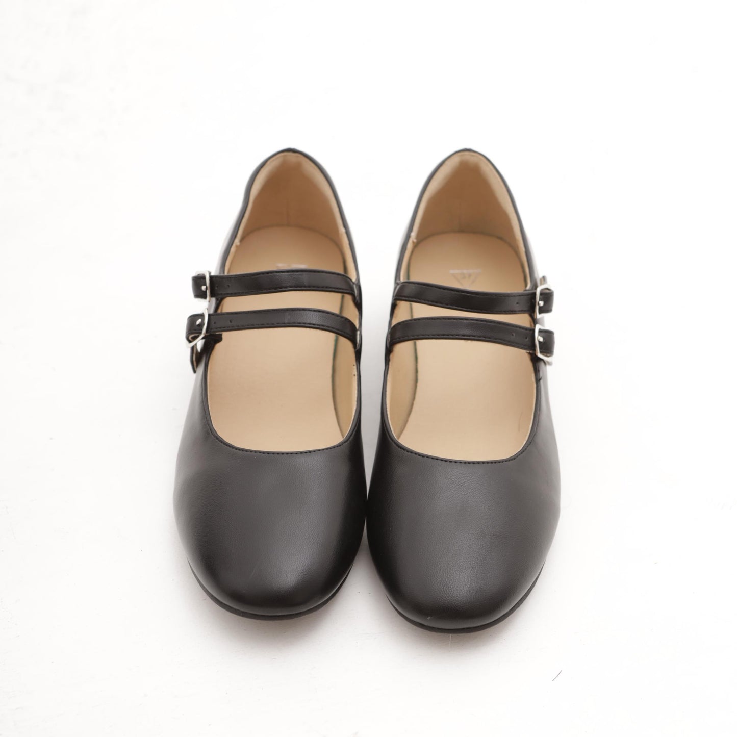 MARY JANE FLAT 2 CINTURINI NERO 