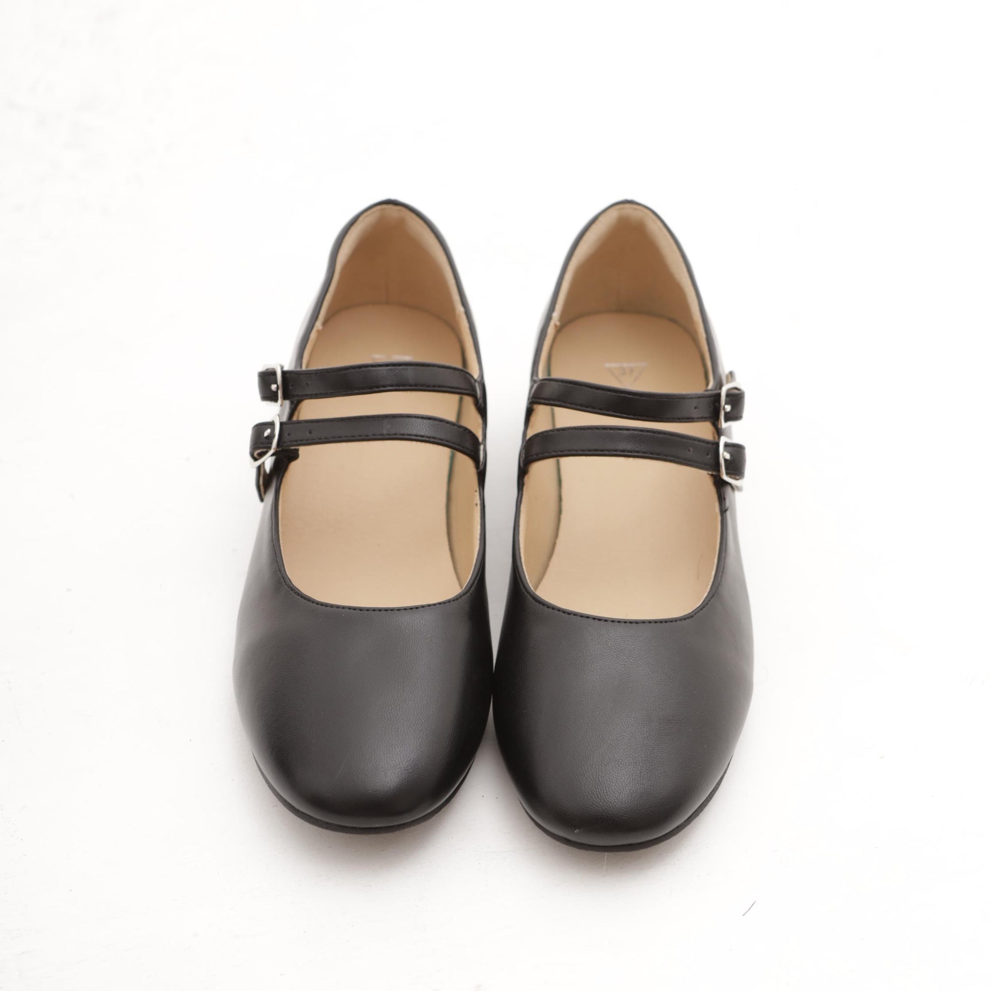 MARY JANE FLAT 2 CINTURINI NERO 