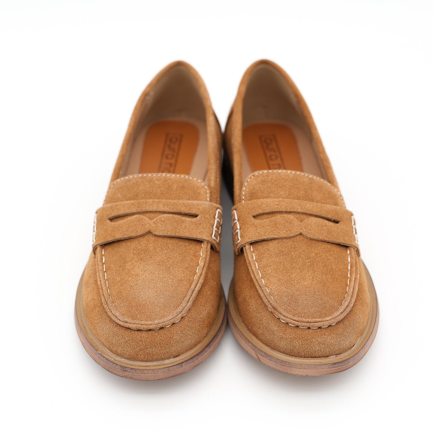 MOCASSINO CAMOSCIO PELLE CAMEL 