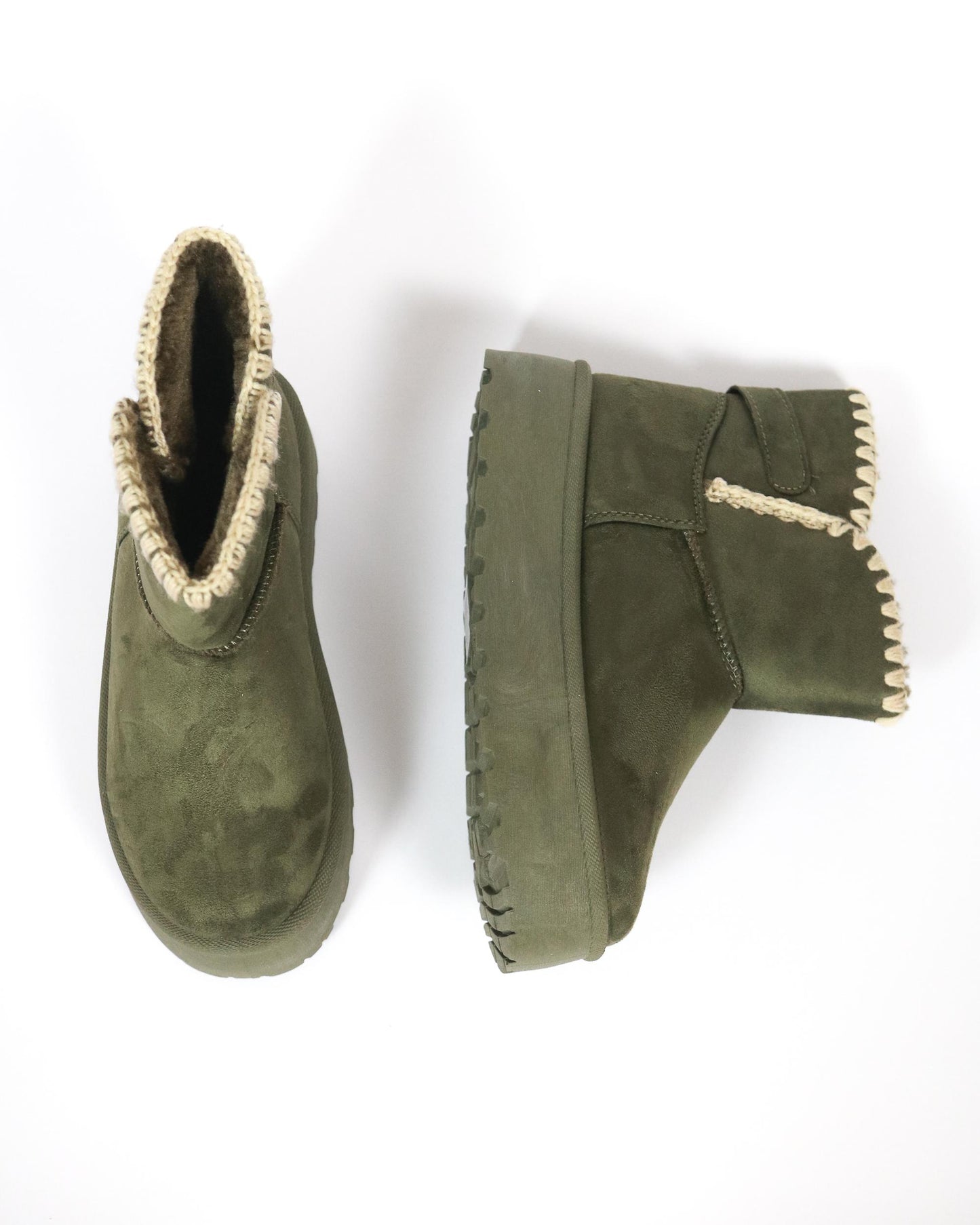 STIVALETTO MAMMUT BORDO LANA VERDE 