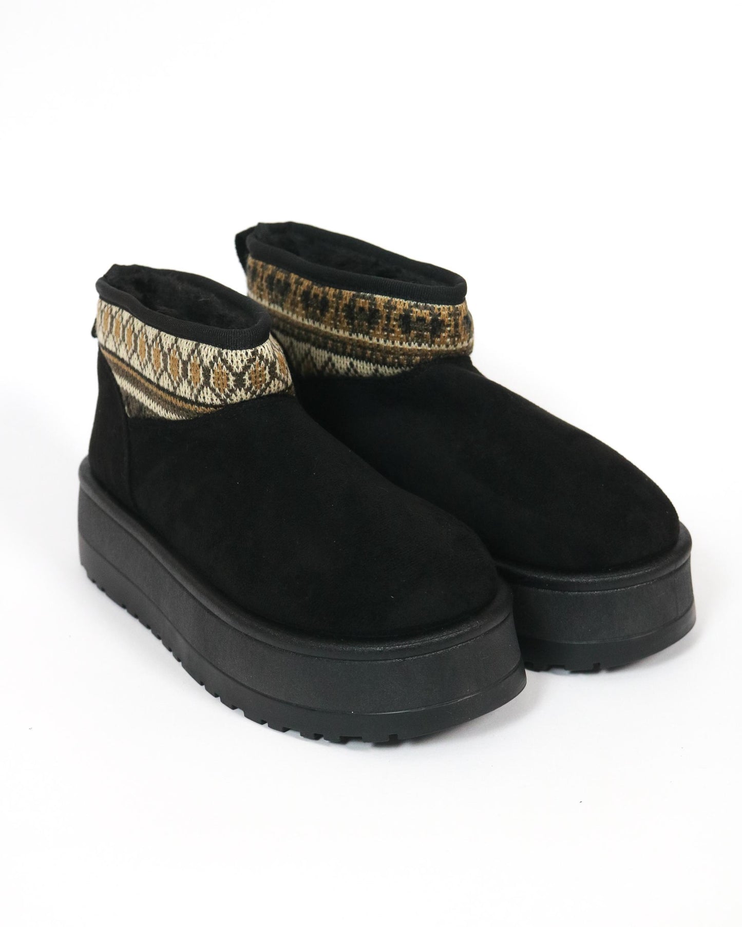 STIVALETTO MAMMUT BORDATO NERO 