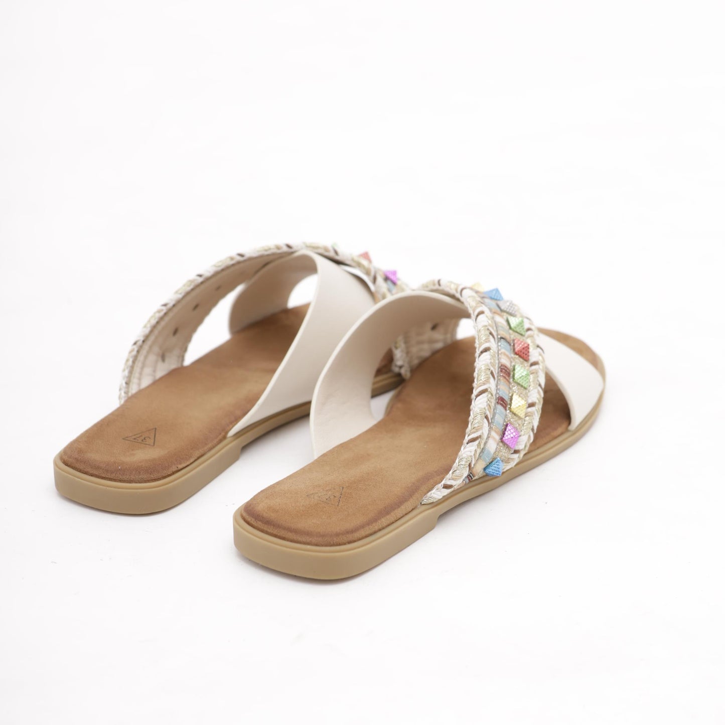 CIABATTINA FLAT INCROCIATA PANNA 