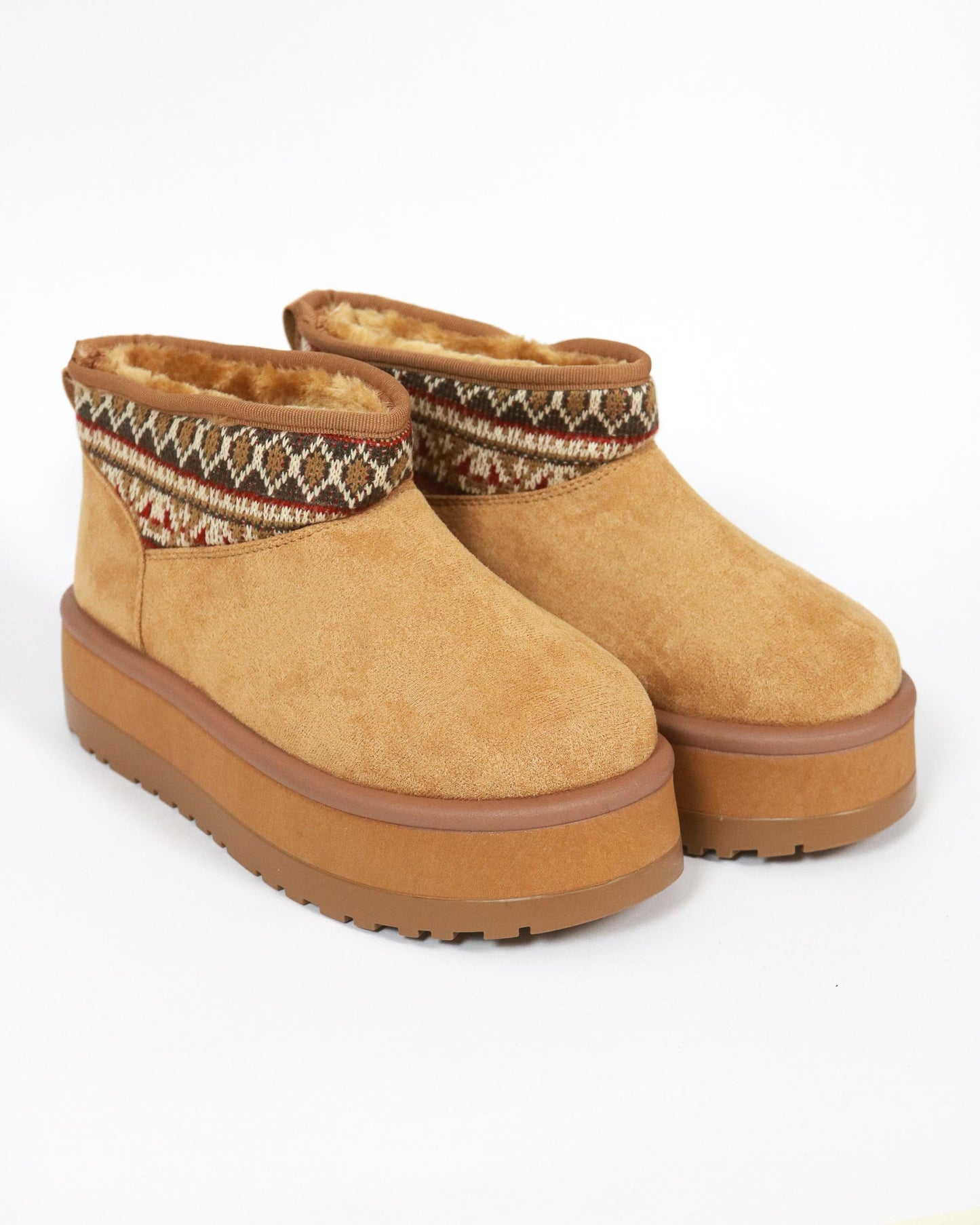STIVALETTO MAMMUT BORDATO CAMEL 