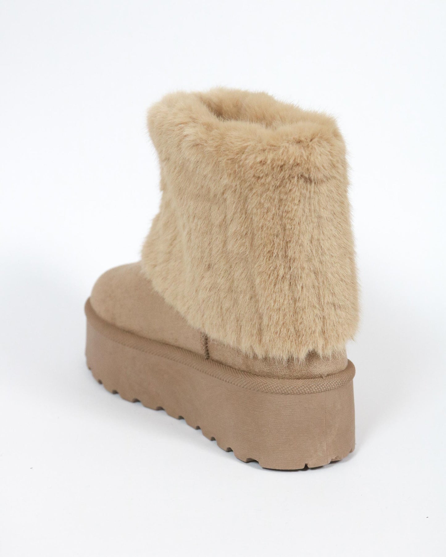 STIVALETTO MAMMUT RISVOLTATO KAKI 