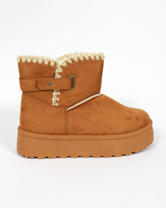 STIVALETTO MAMMUT BORDO LANA CAMEL 