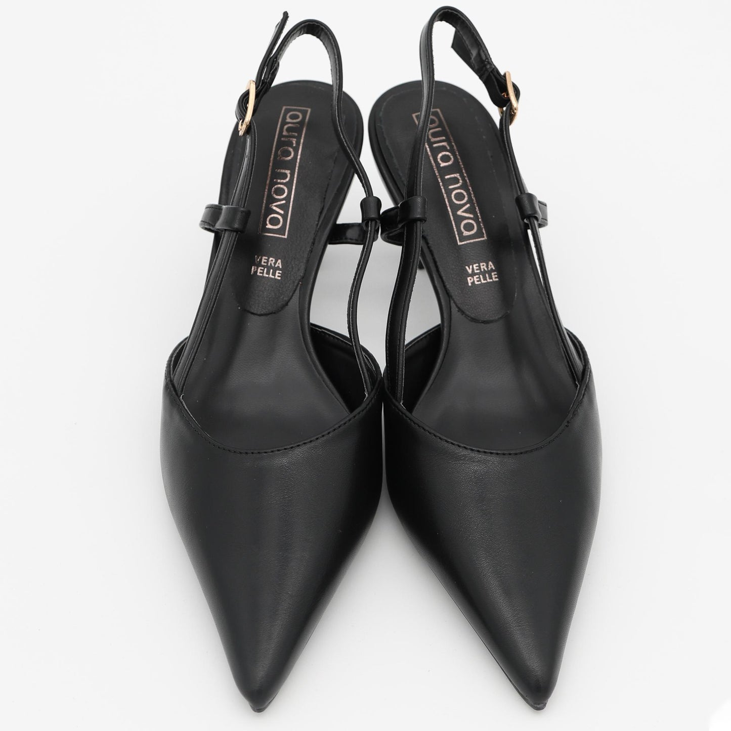 SLINGBACK TACCO NERO 