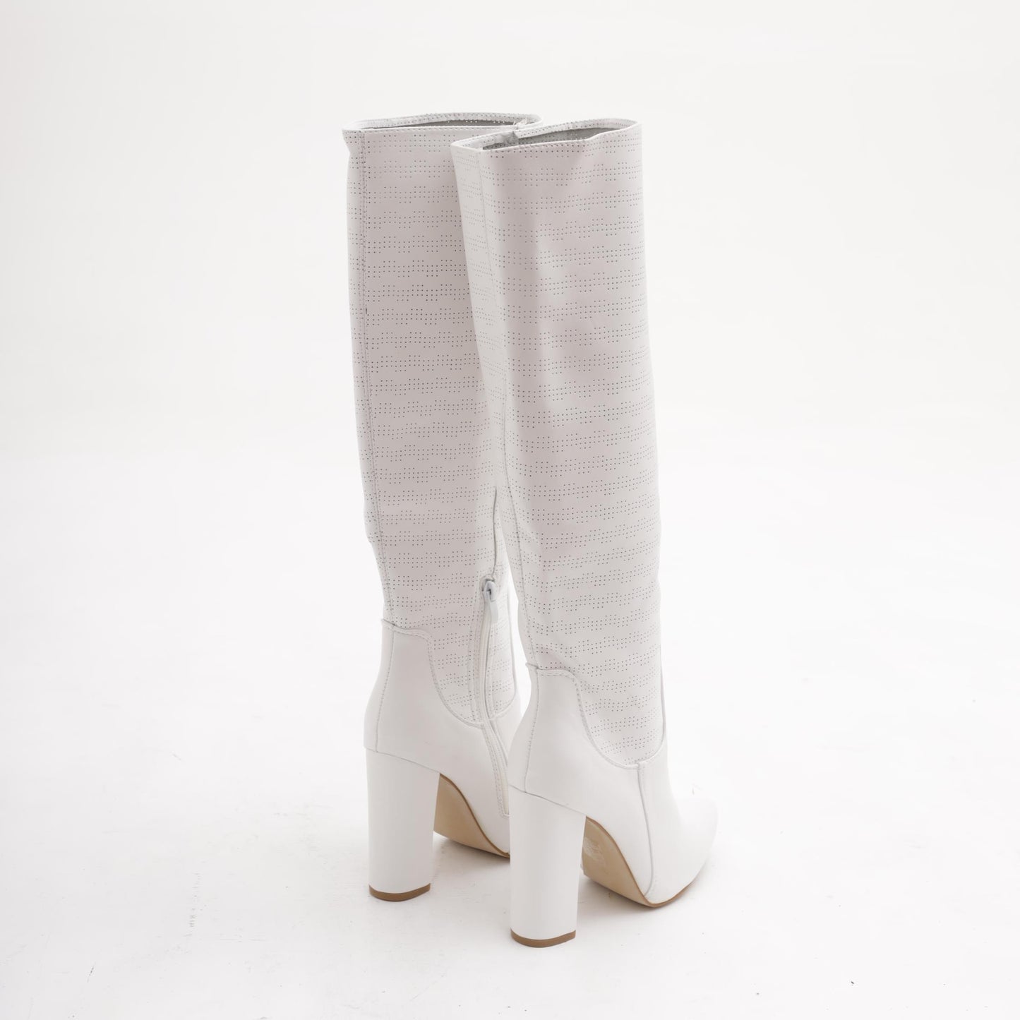 STIVALE TACCO MICROFORATO BIANCO 