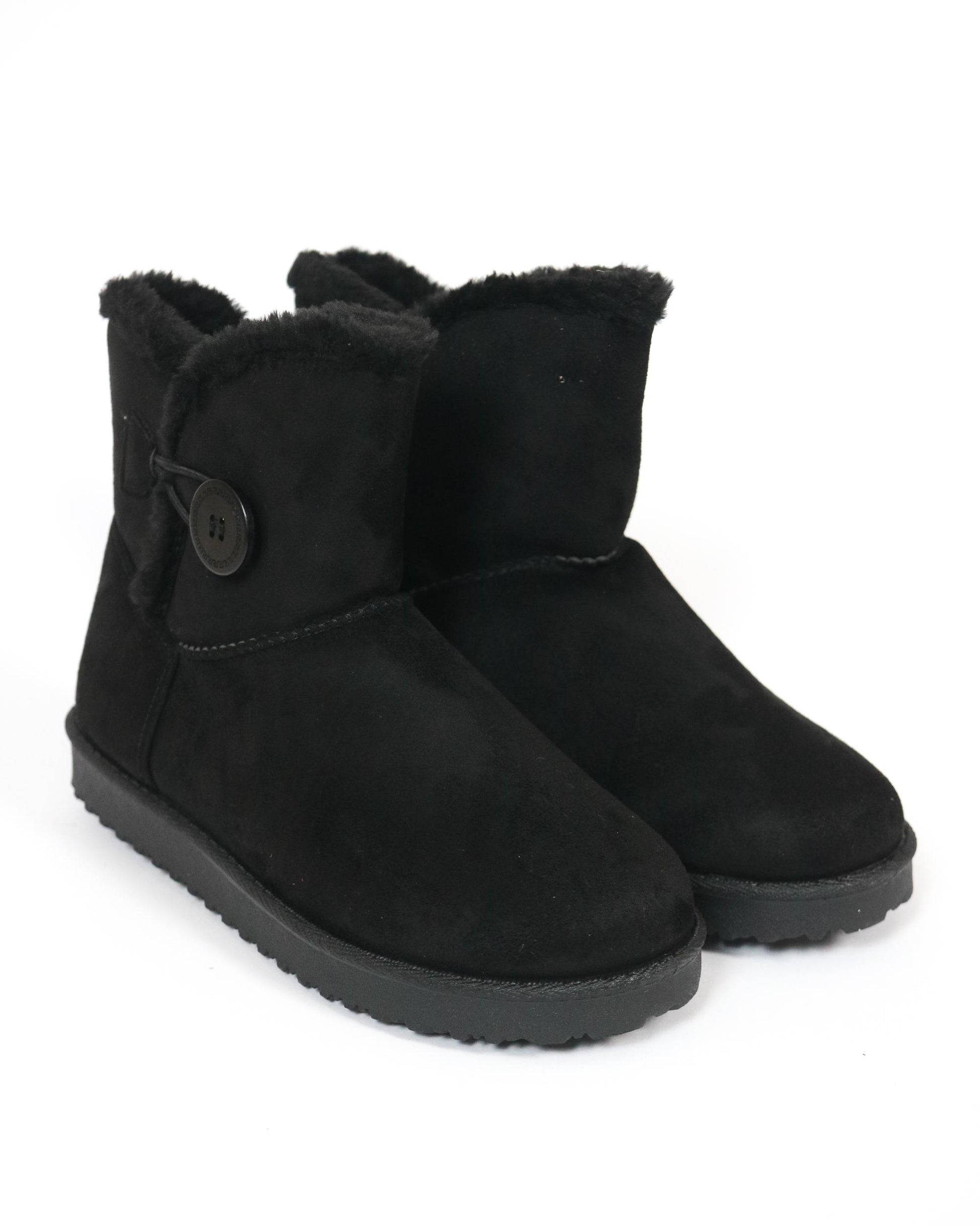 STIVALETTO MAMMUT BOTTONE NERO 