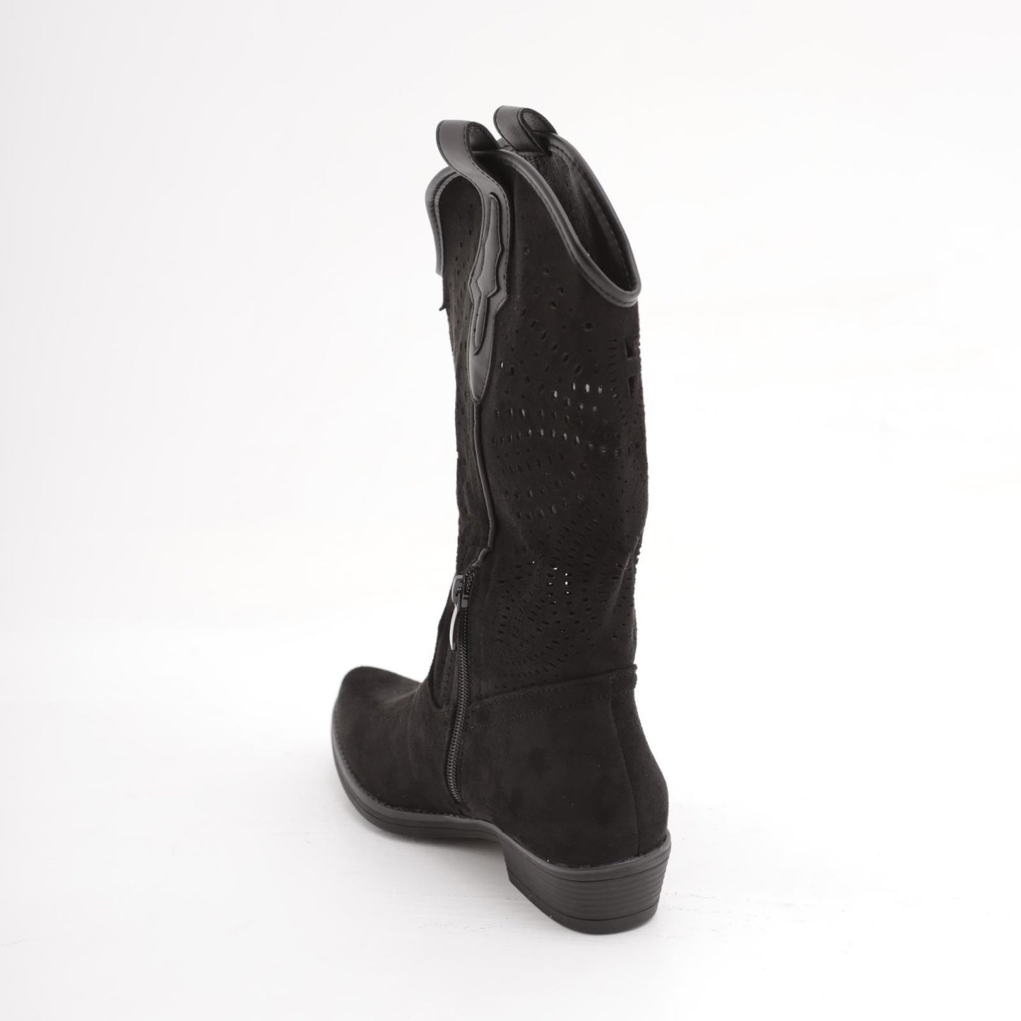 TEXANO TRAFORATO FLAT NERO 
