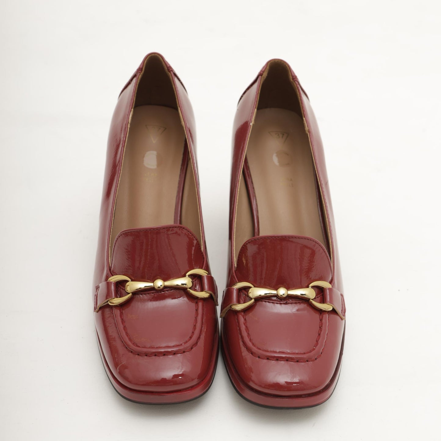 MOCASSINO MORSETTO TACCO BORDEAUX 