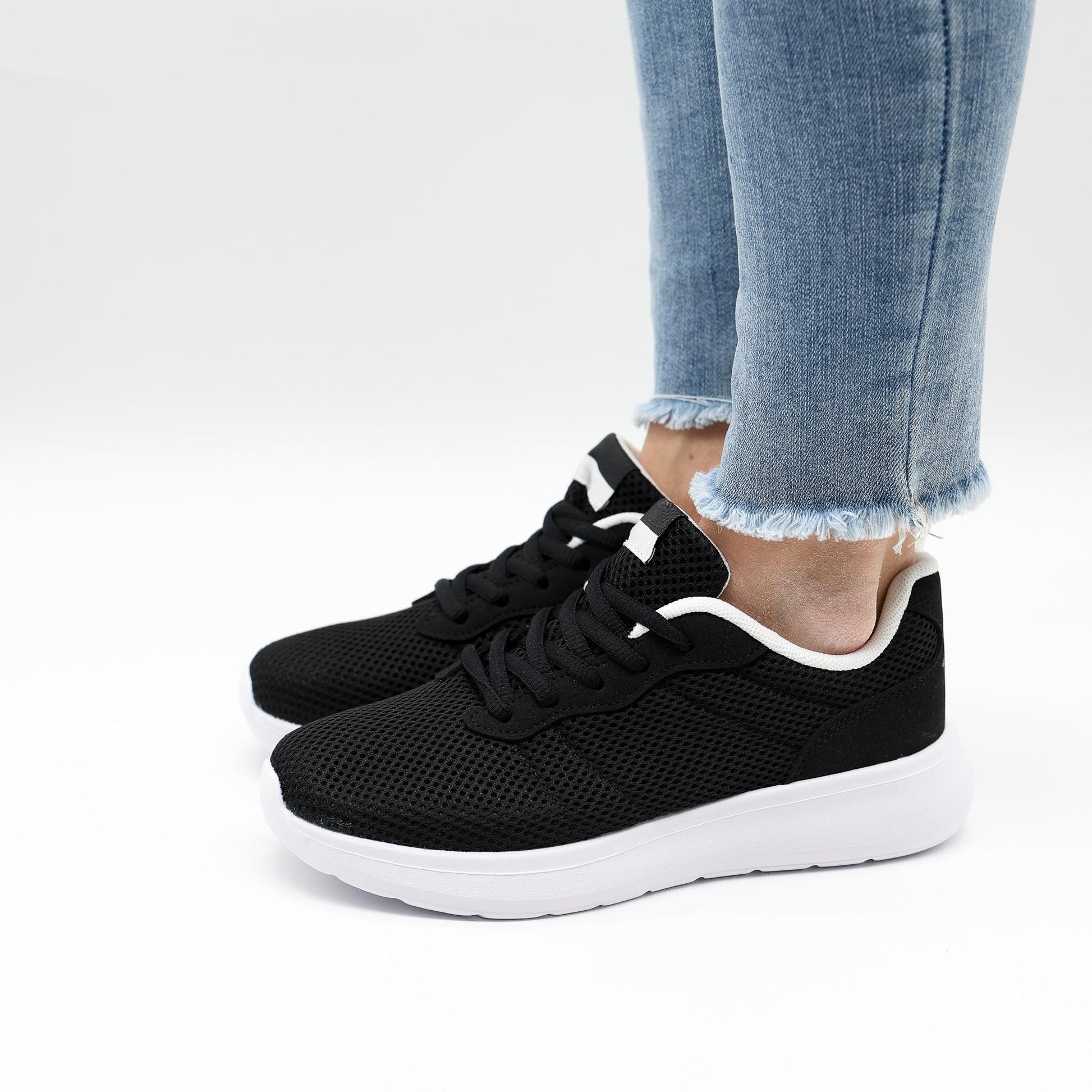 SNEAKERS MESH NERO 