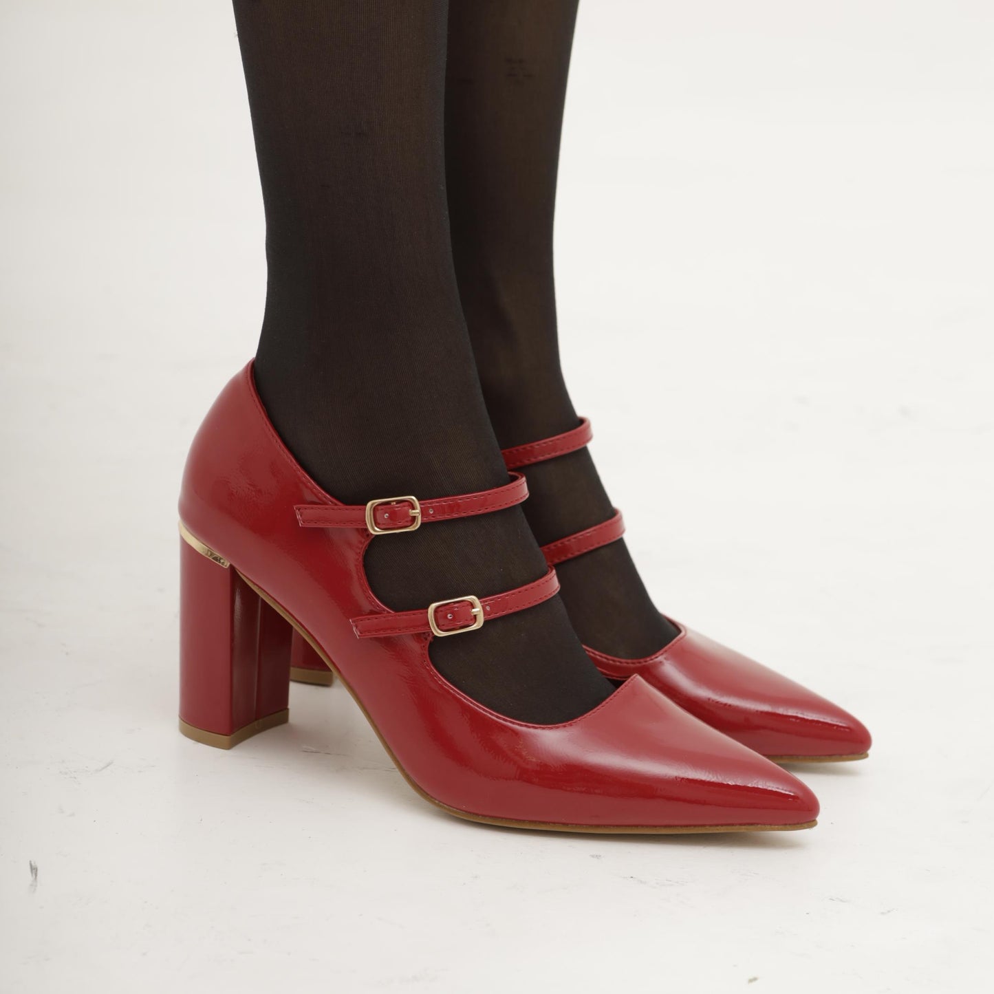 MARY JANE PUNTA DUE CINTURINI BORDEAUX 