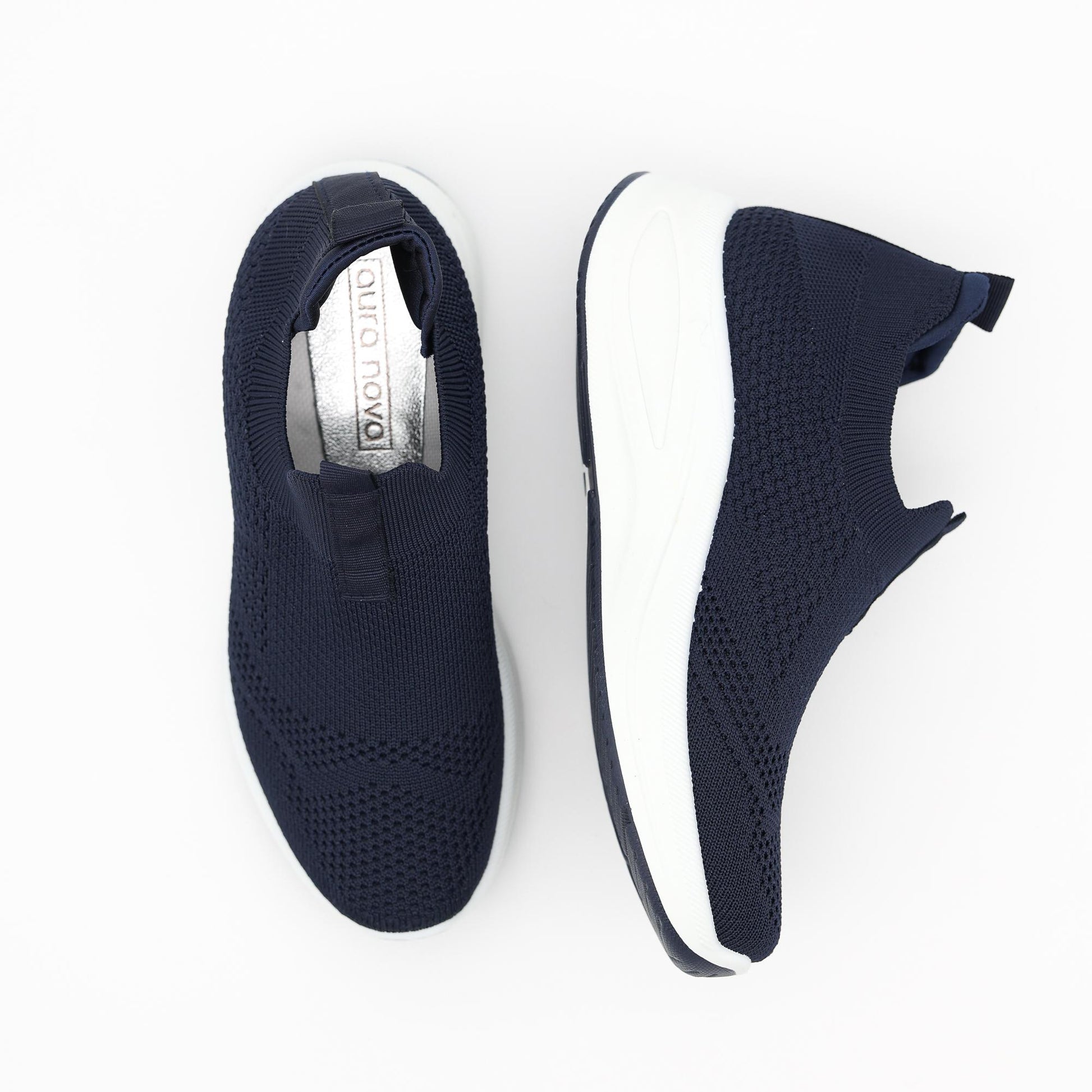 SNEAKERS SLIP-IN MESH BLU NAVY 