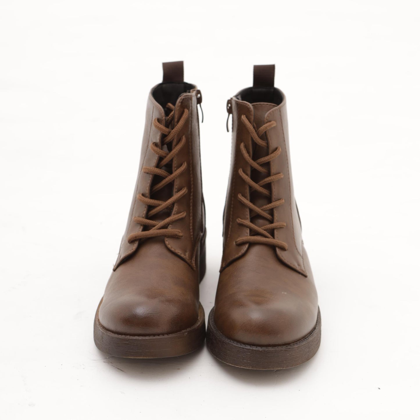 STIVALETTO ALLACCIATO MARRONE 