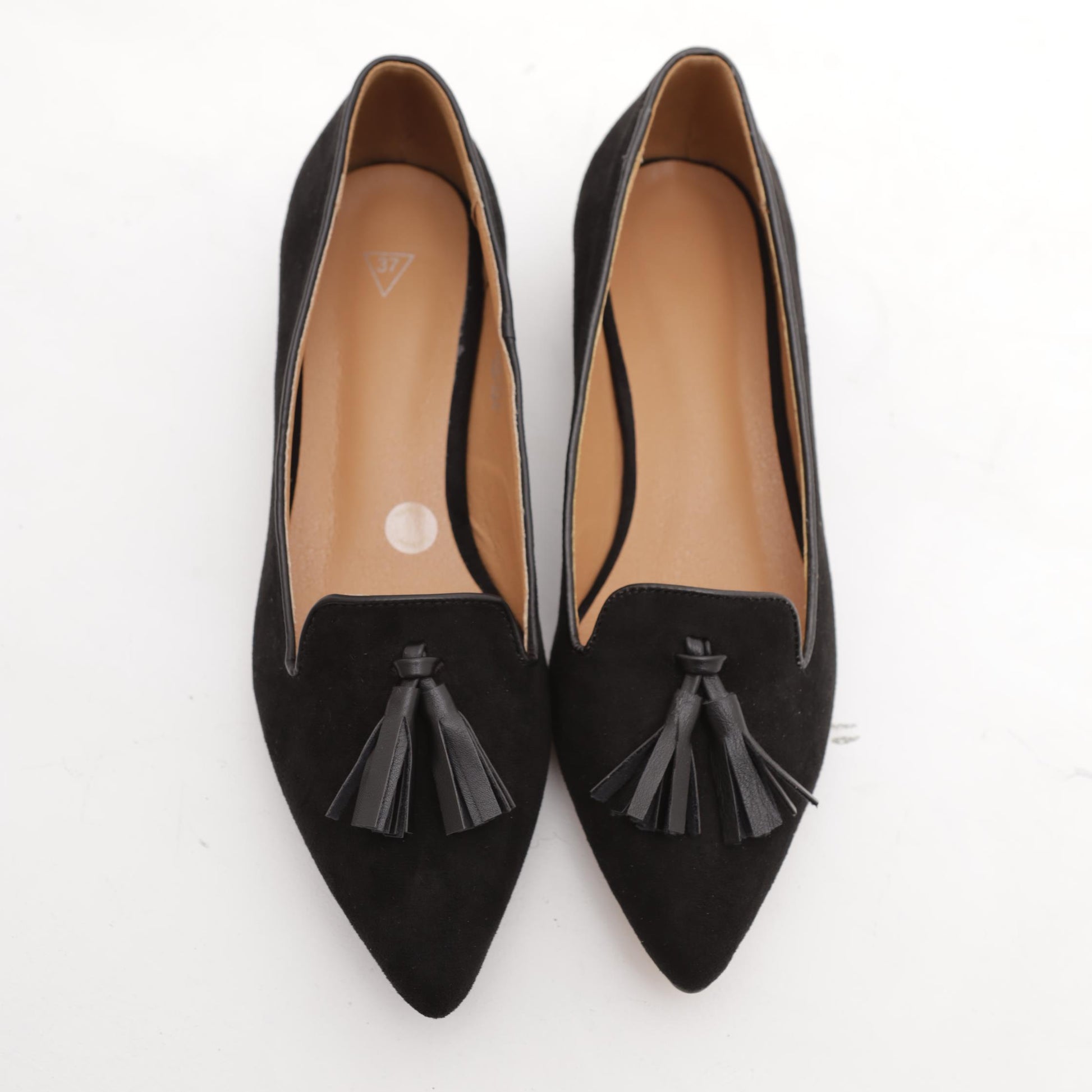 DECOLLETE' BASSA NAPPINE NERO 