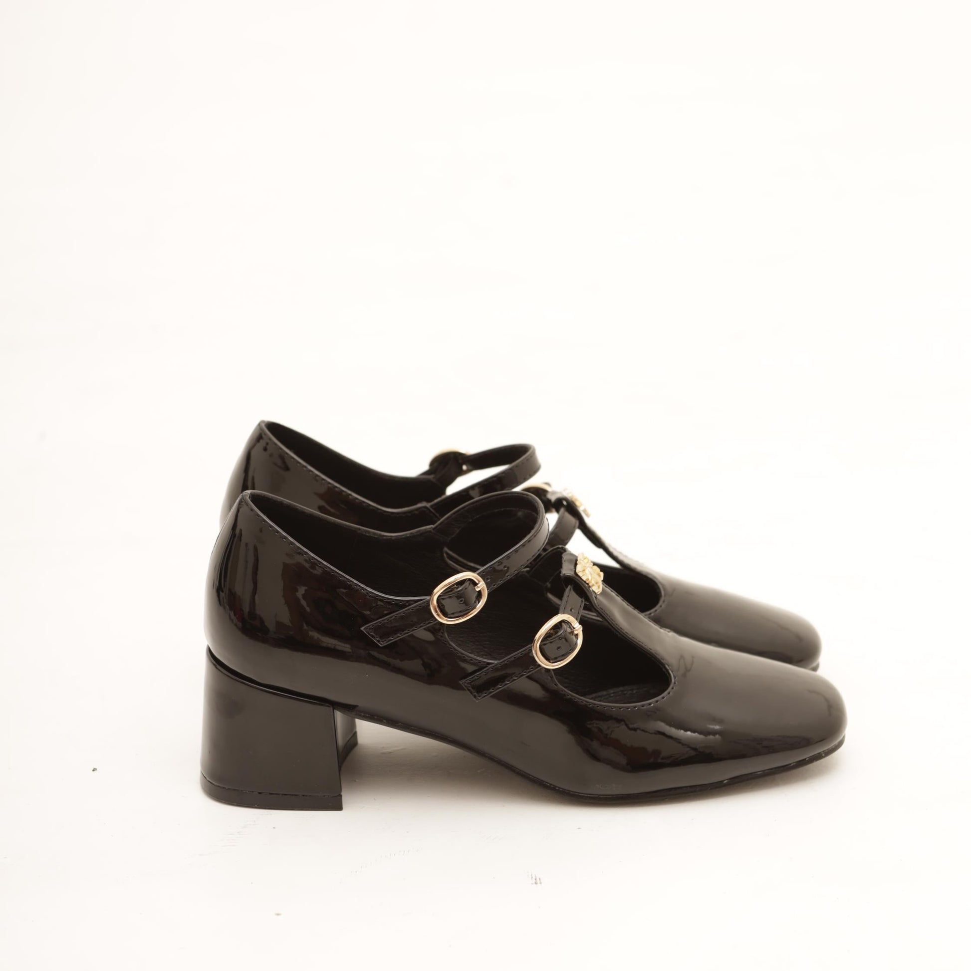 MARY JANE BABY 2 CINTURINI NERO 