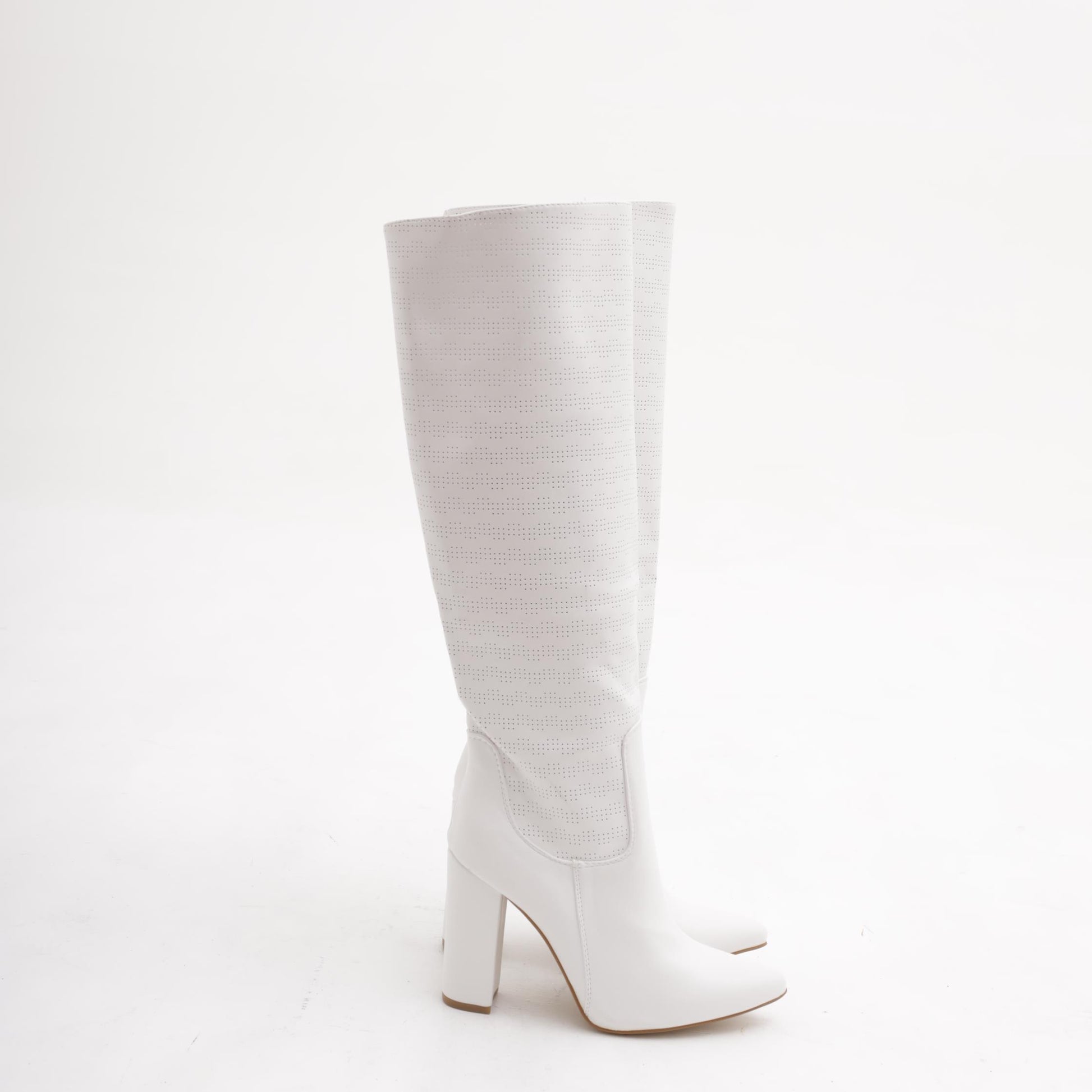 STIVALE TACCO MICROFORATO BIANCO 