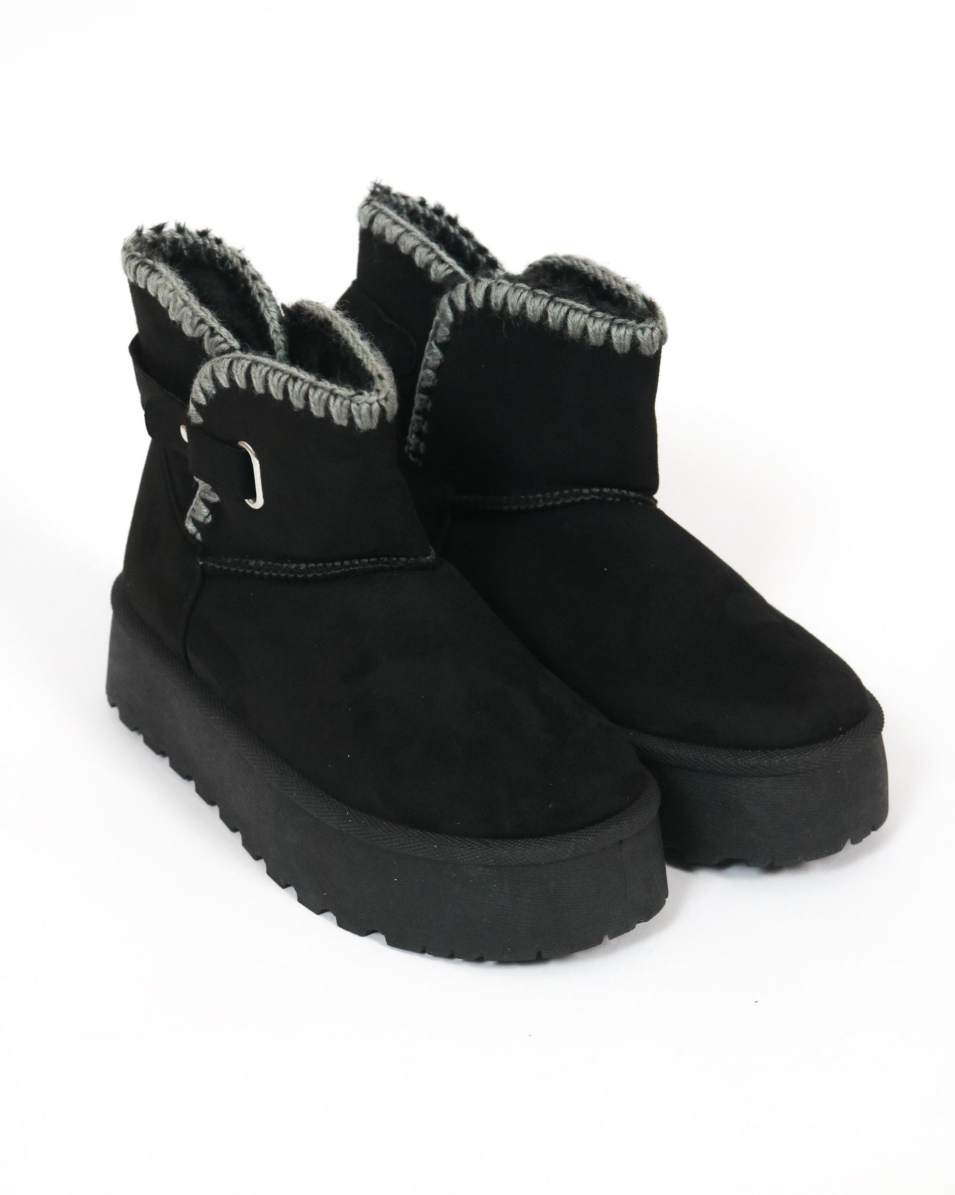 STIVALETTO MAMMUT BORDO LANA NERO 