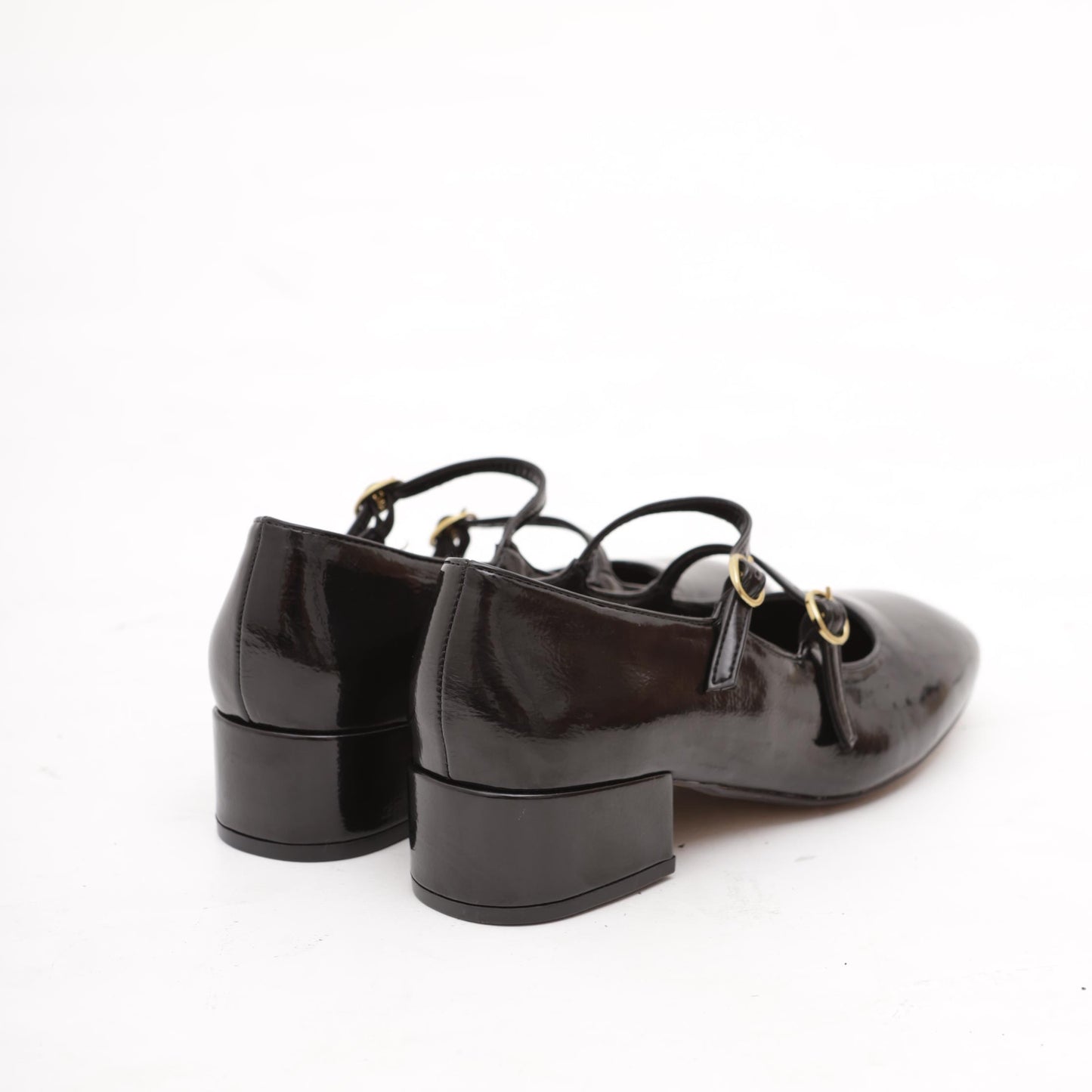 MARY JANE TACCO 2 CINTURINI NERO 