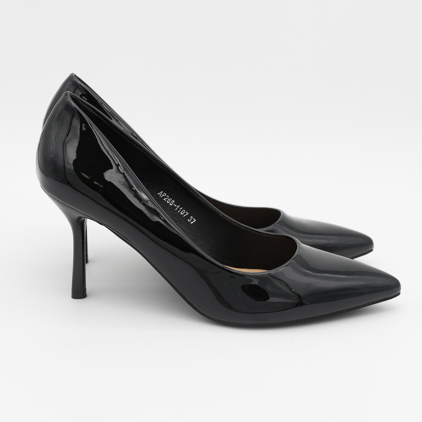 DECOLLETE TACCO VERNICE NERO 