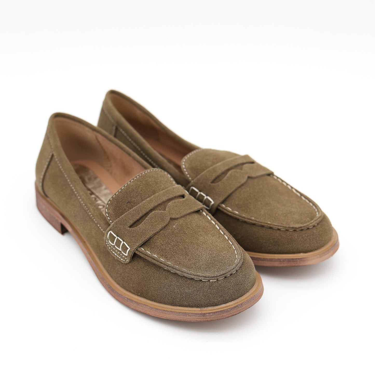 MOCASSINO CAMOSCIO PELLE VERDE 