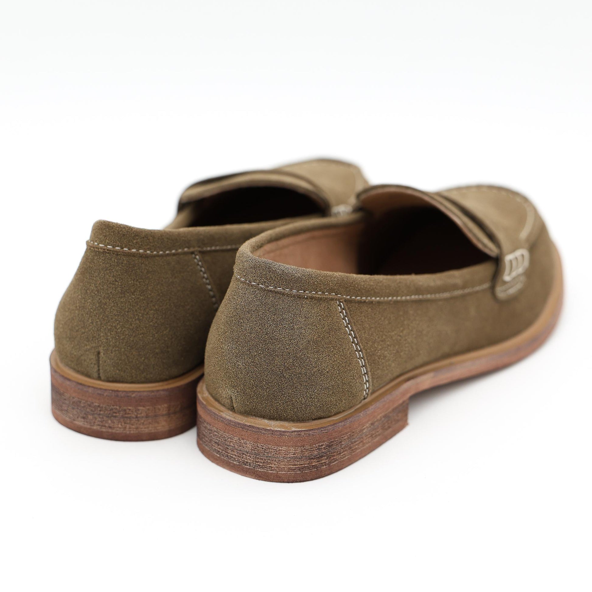 MOCASSINO CAMOSCIO PELLE VERDE 