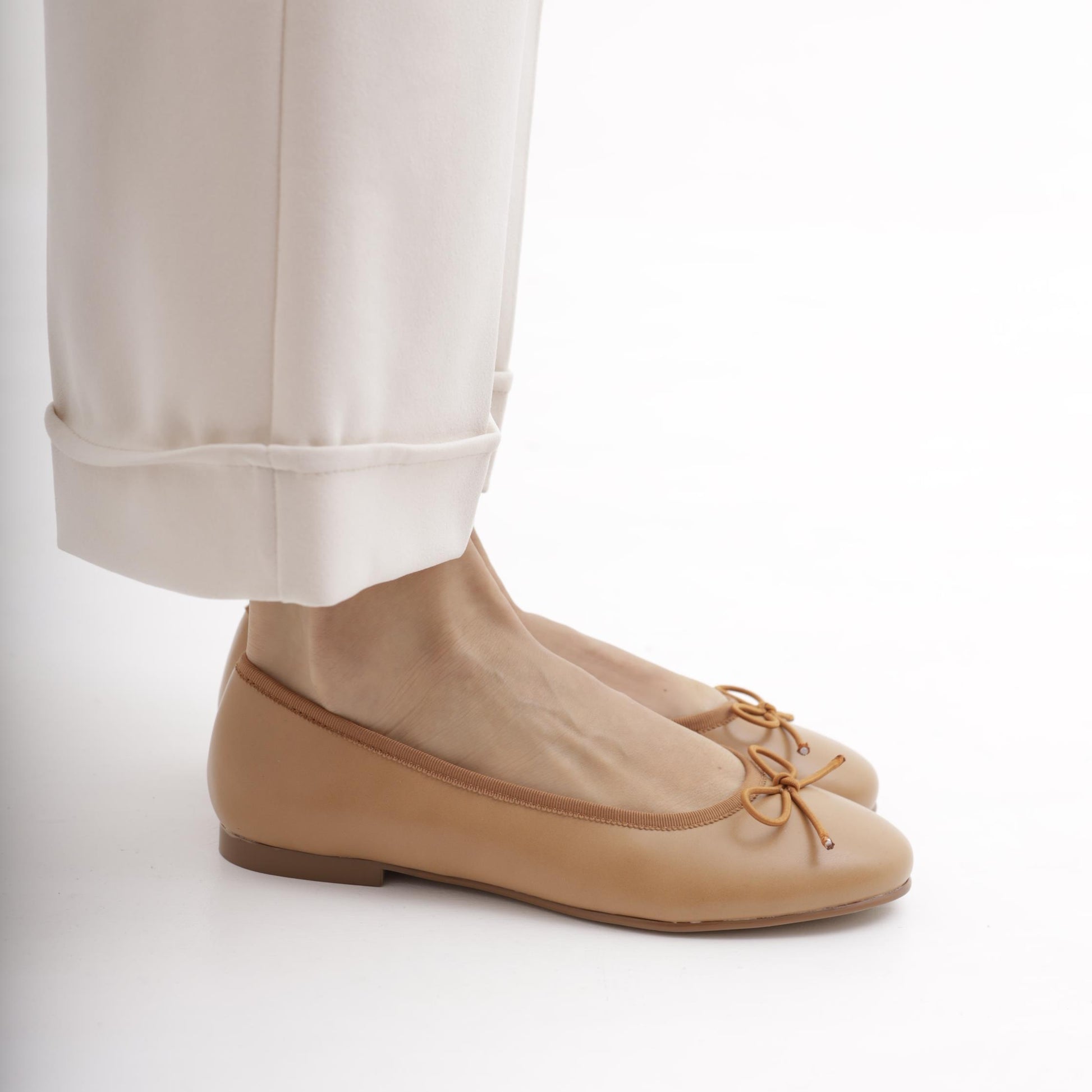 BALLERINA SEMPLICE CUOIO 