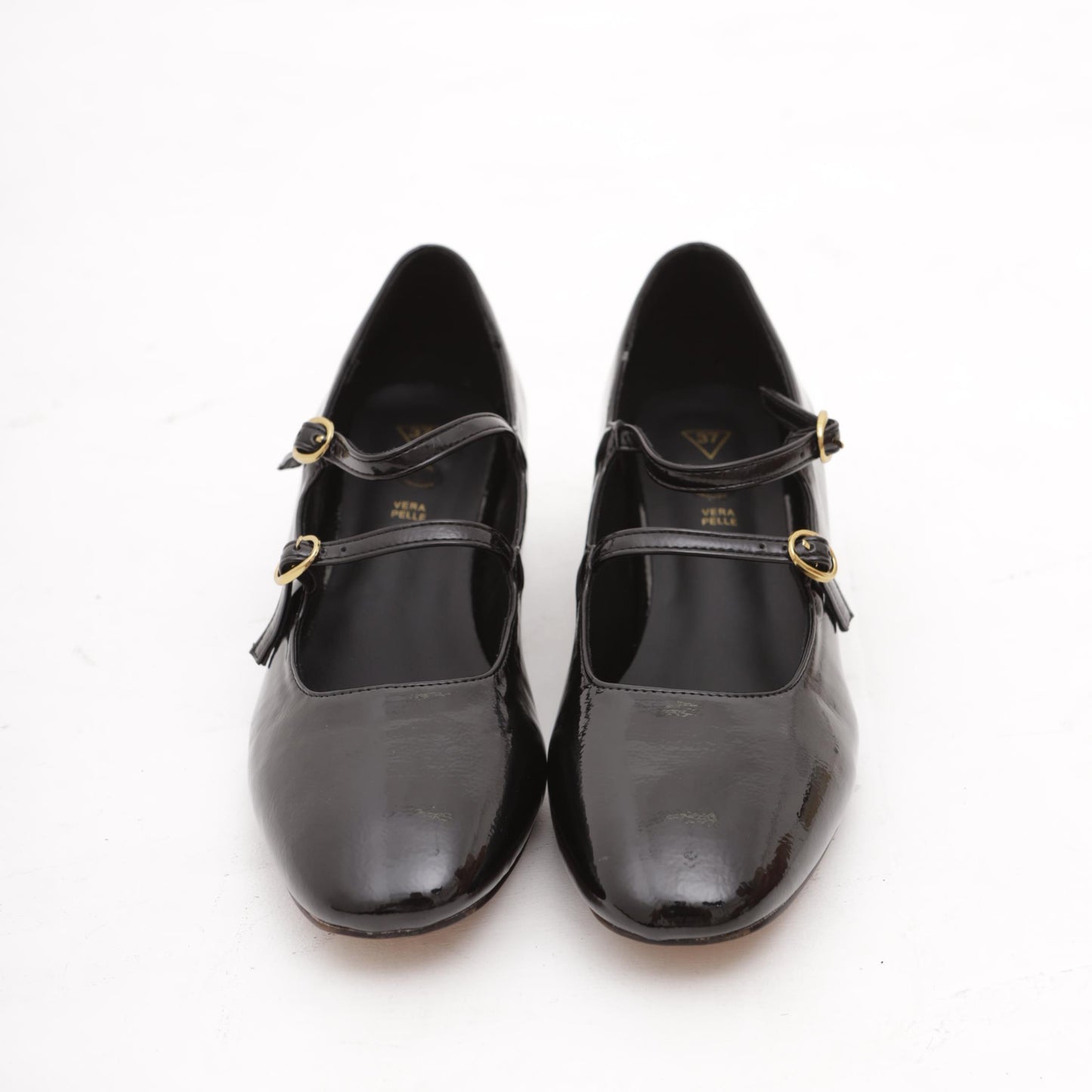 MARY JANE TACCO 2 CINTURINI NERO 