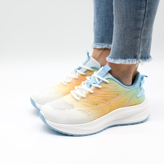 SNEAKERS MESH DEGRADE BLU 