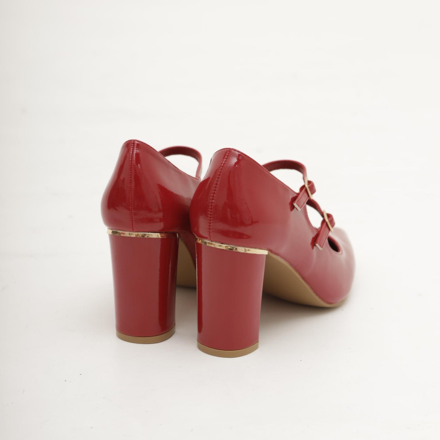 MARY JANE PUNTA DUE CINTURINI BORDEAUX 