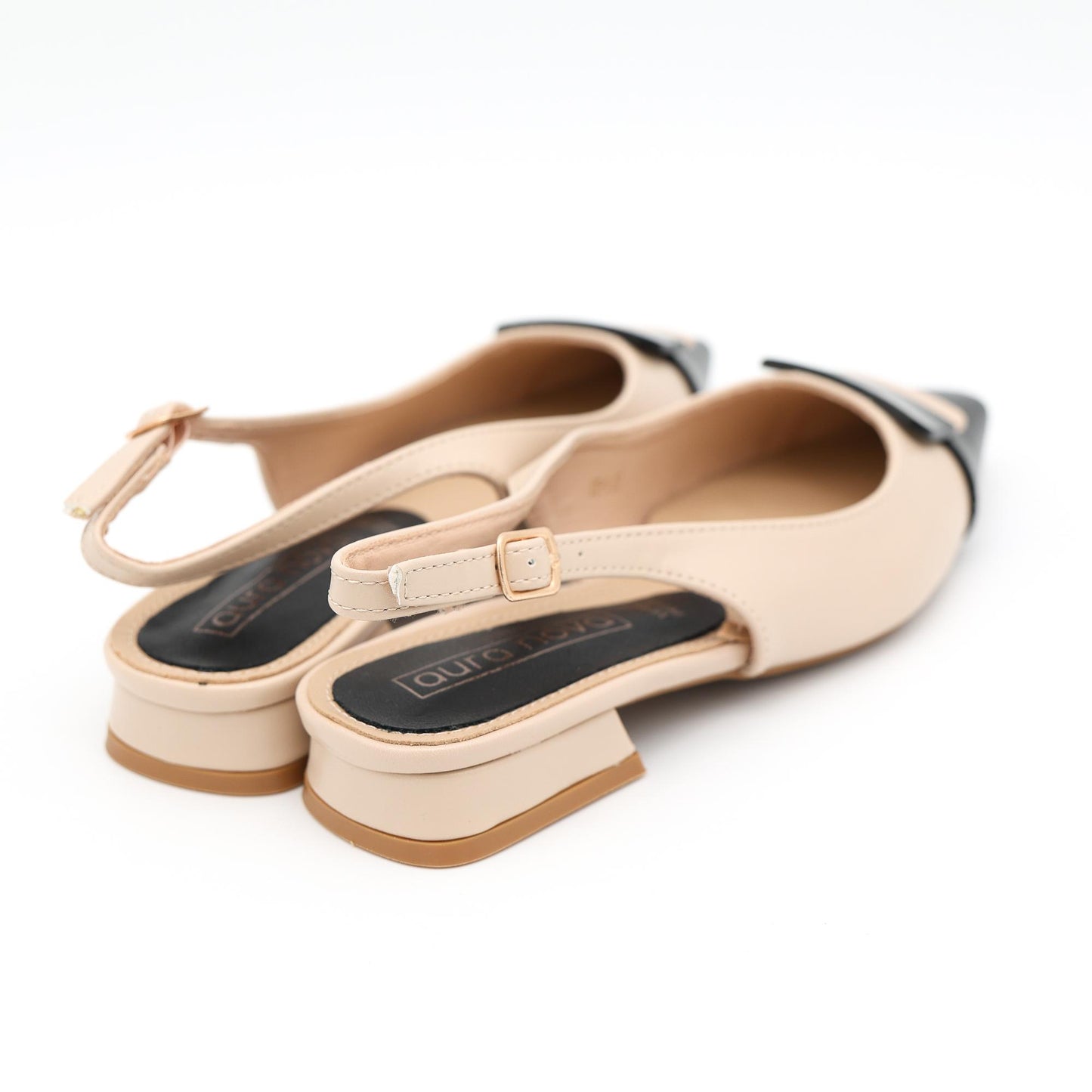 SLINGBACK BICOLORE KHAKI 