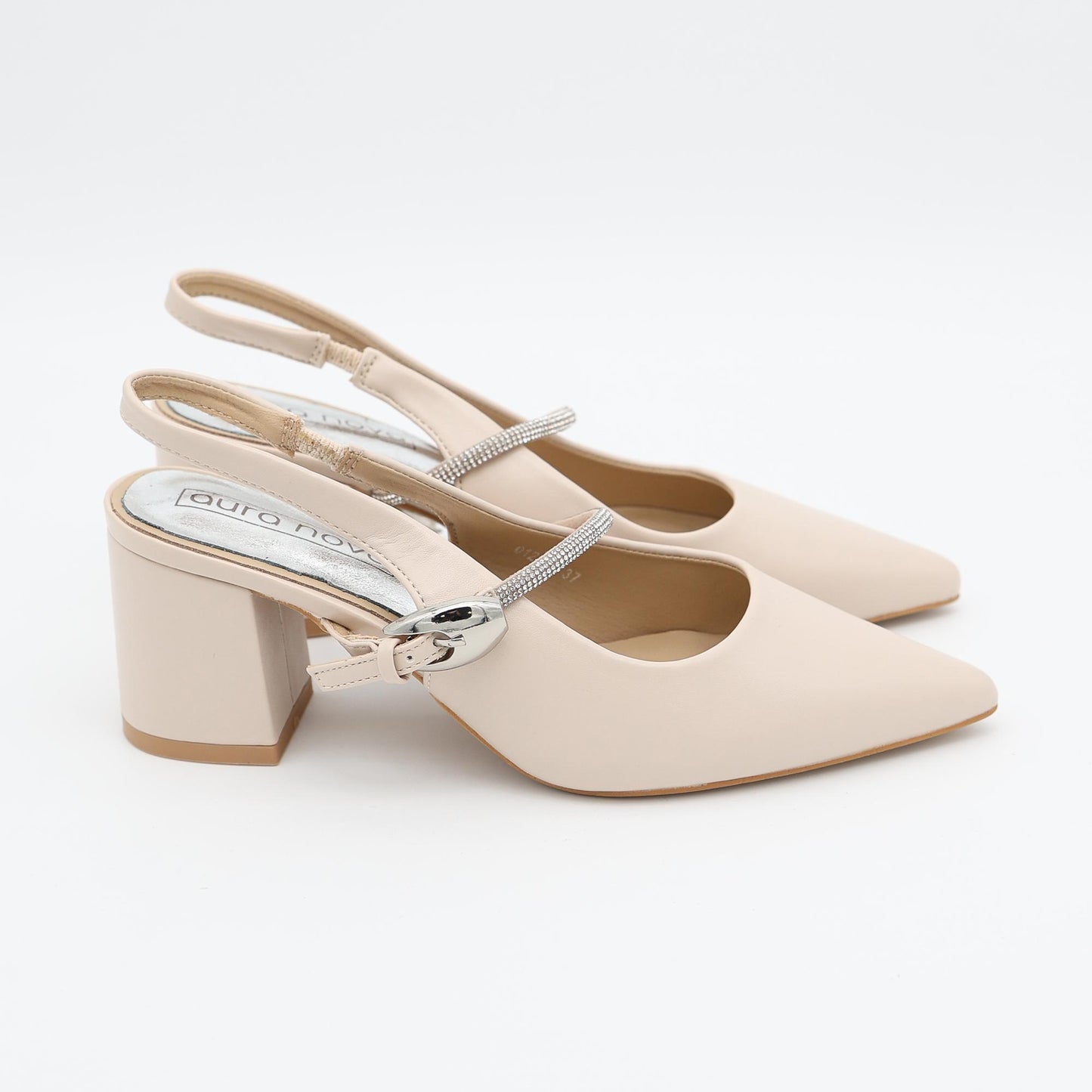 SLINGBACK BRILLANTINI BEIGE 