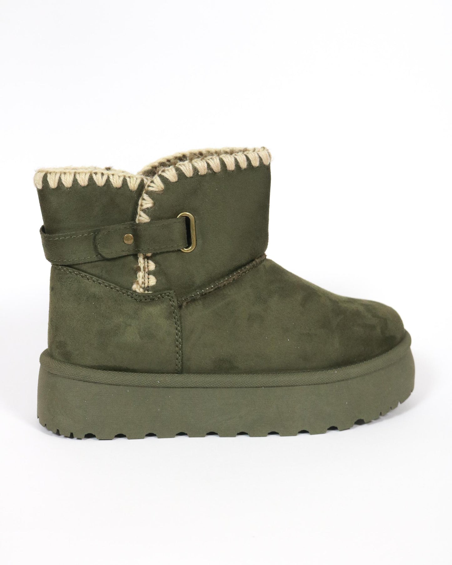 STIVALETTO MAMMUT BORDO LANA VERDE 