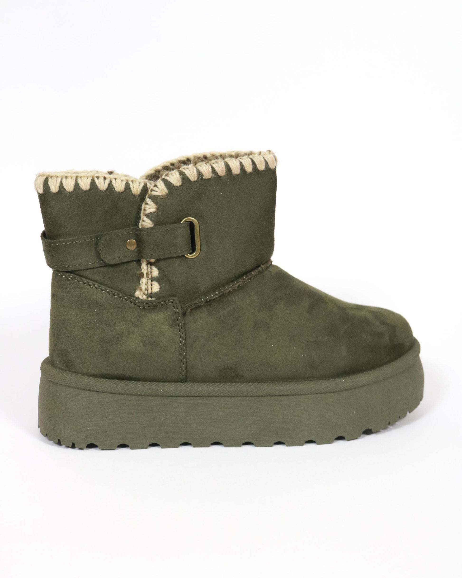 STIVALETTO MAMMUT BORDO LANA VERDE 
