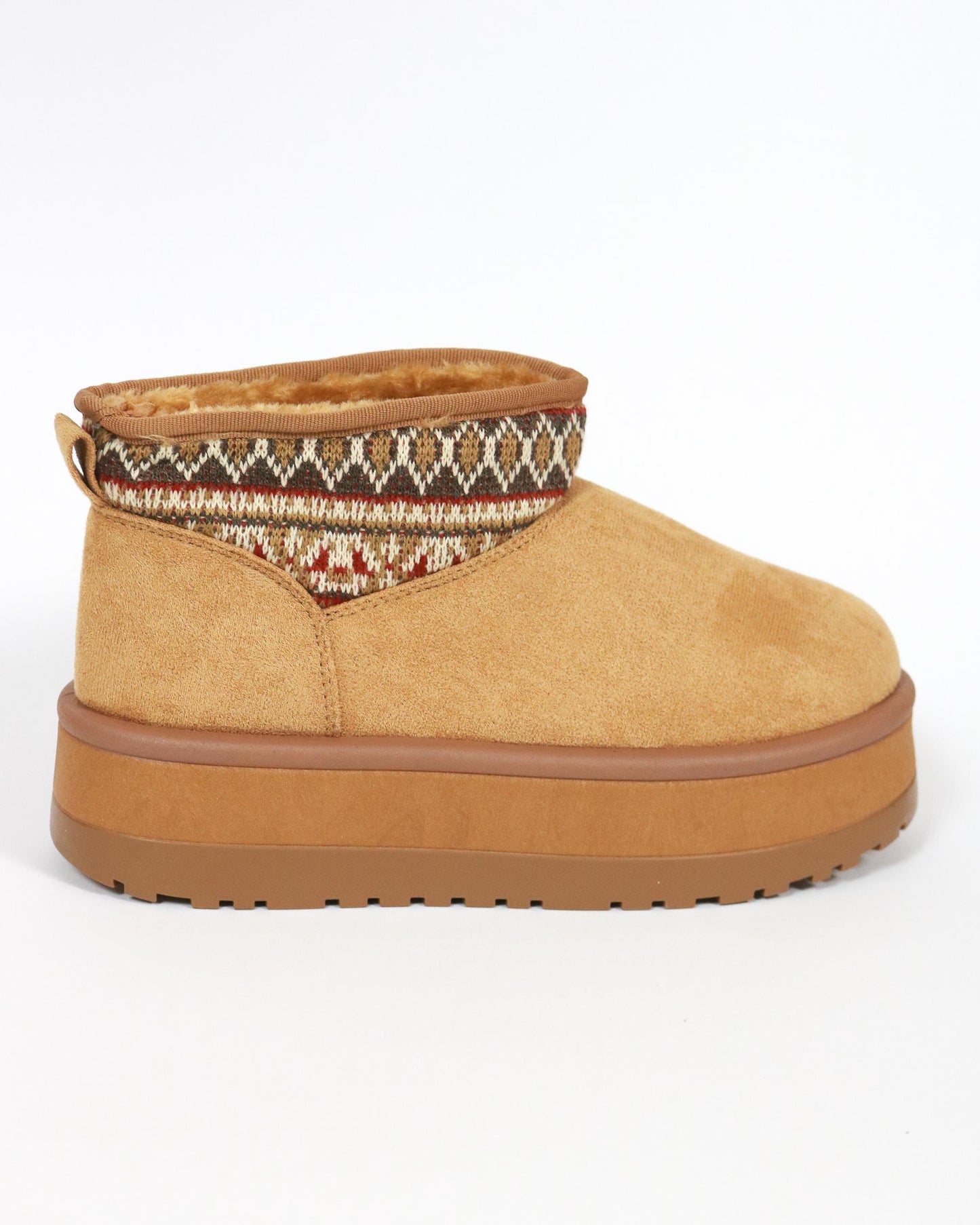 STIVALETTO MAMMUT BORDATO CAMEL 
