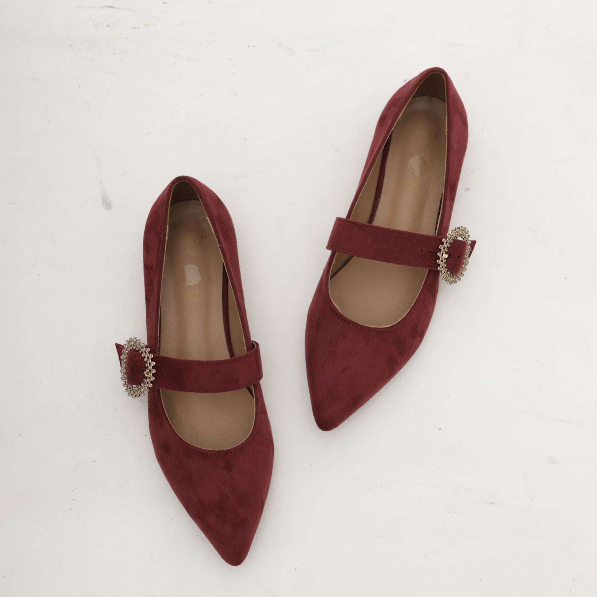 MARY JANE FLAT BORDEAUX 