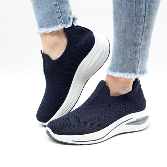 SNEAKERS SLIP-IN MESH BLU NAVY 