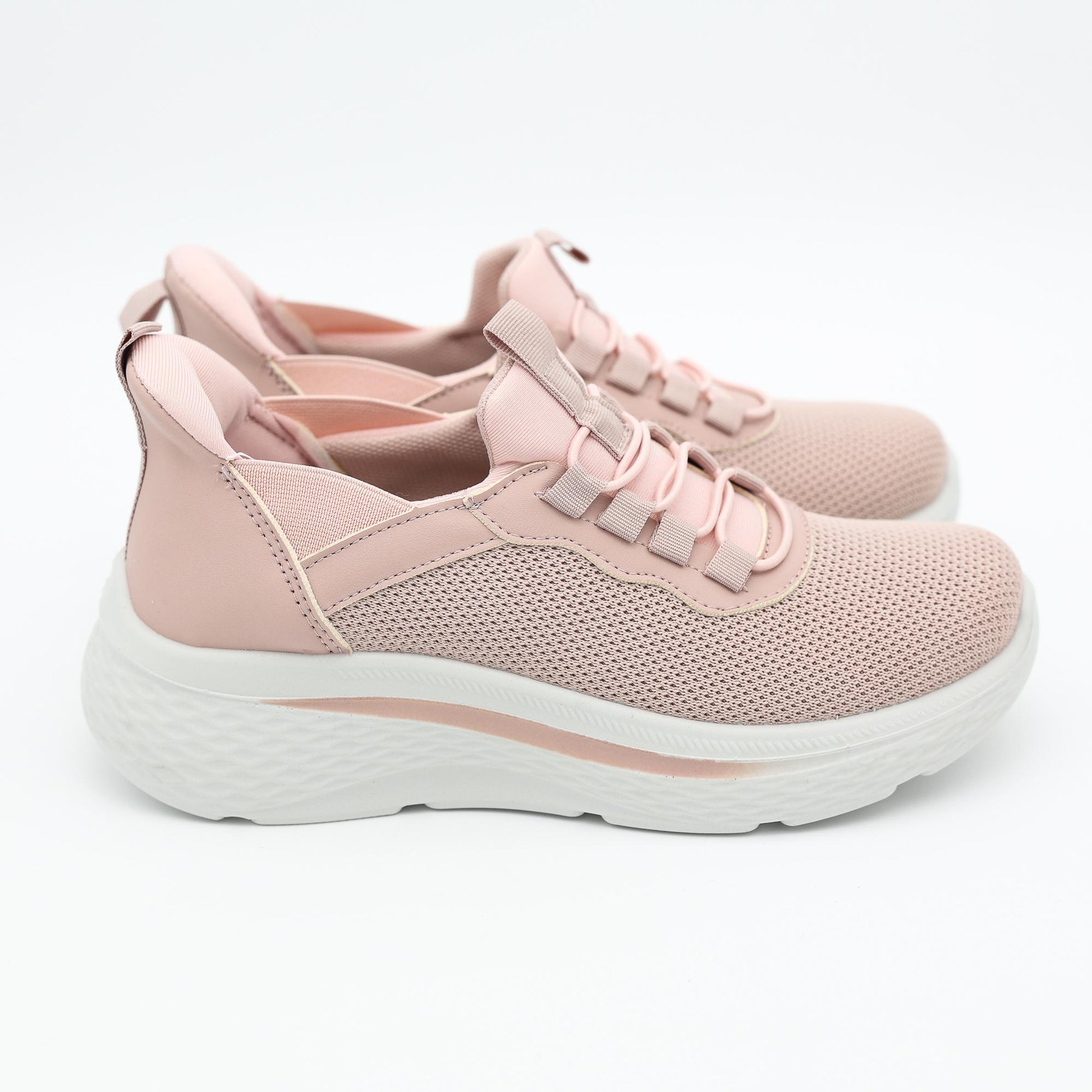 SNEAKERS MESH ELASTICI PINK 