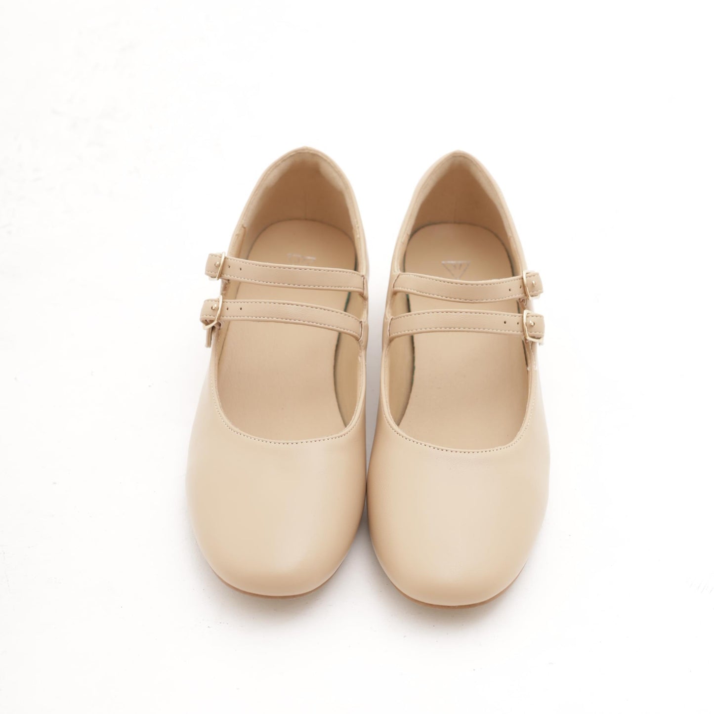 MARY JANE FLAT 2 CINTURINI NUDE 