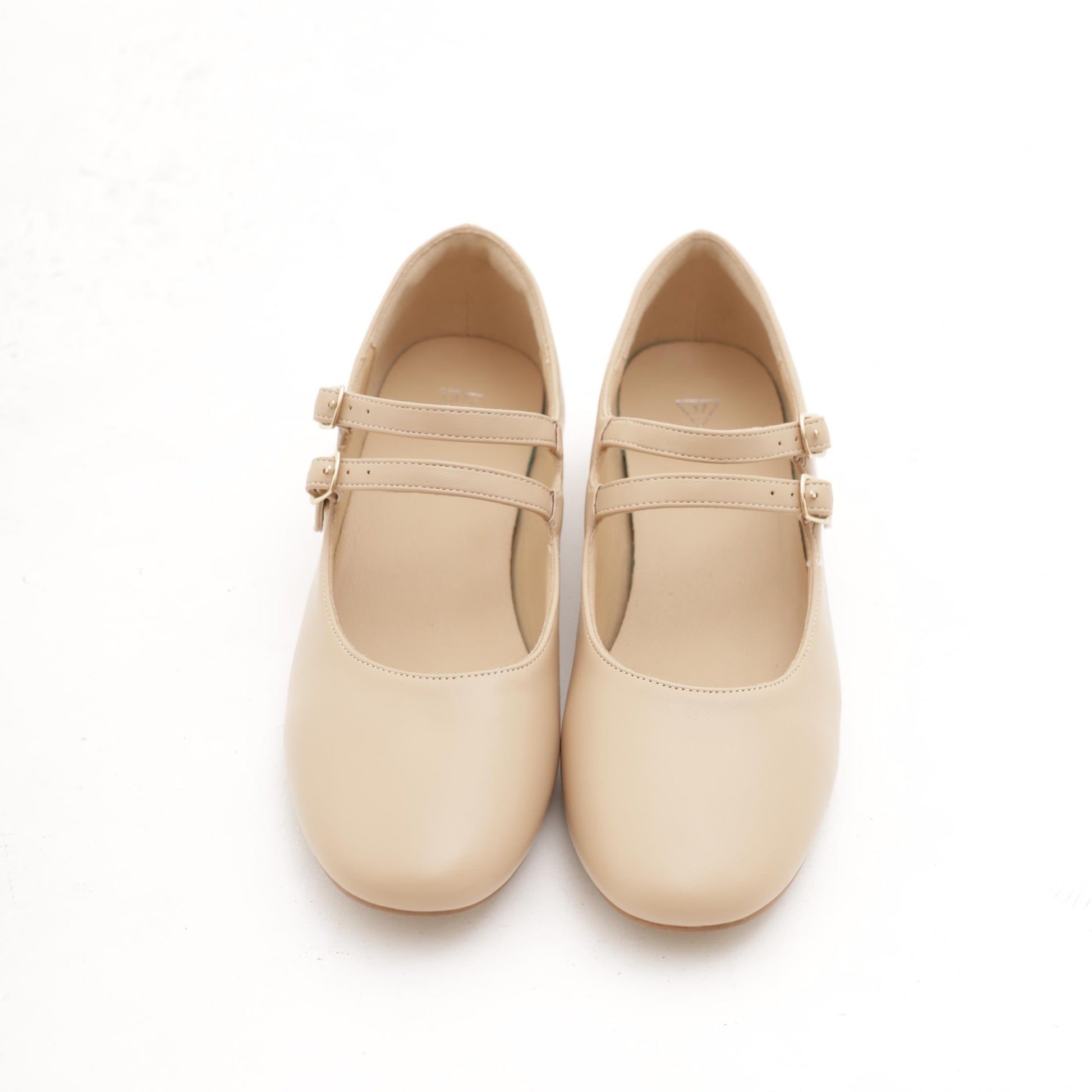 MARY JANE FLAT 2 CINTURINI NUDE 