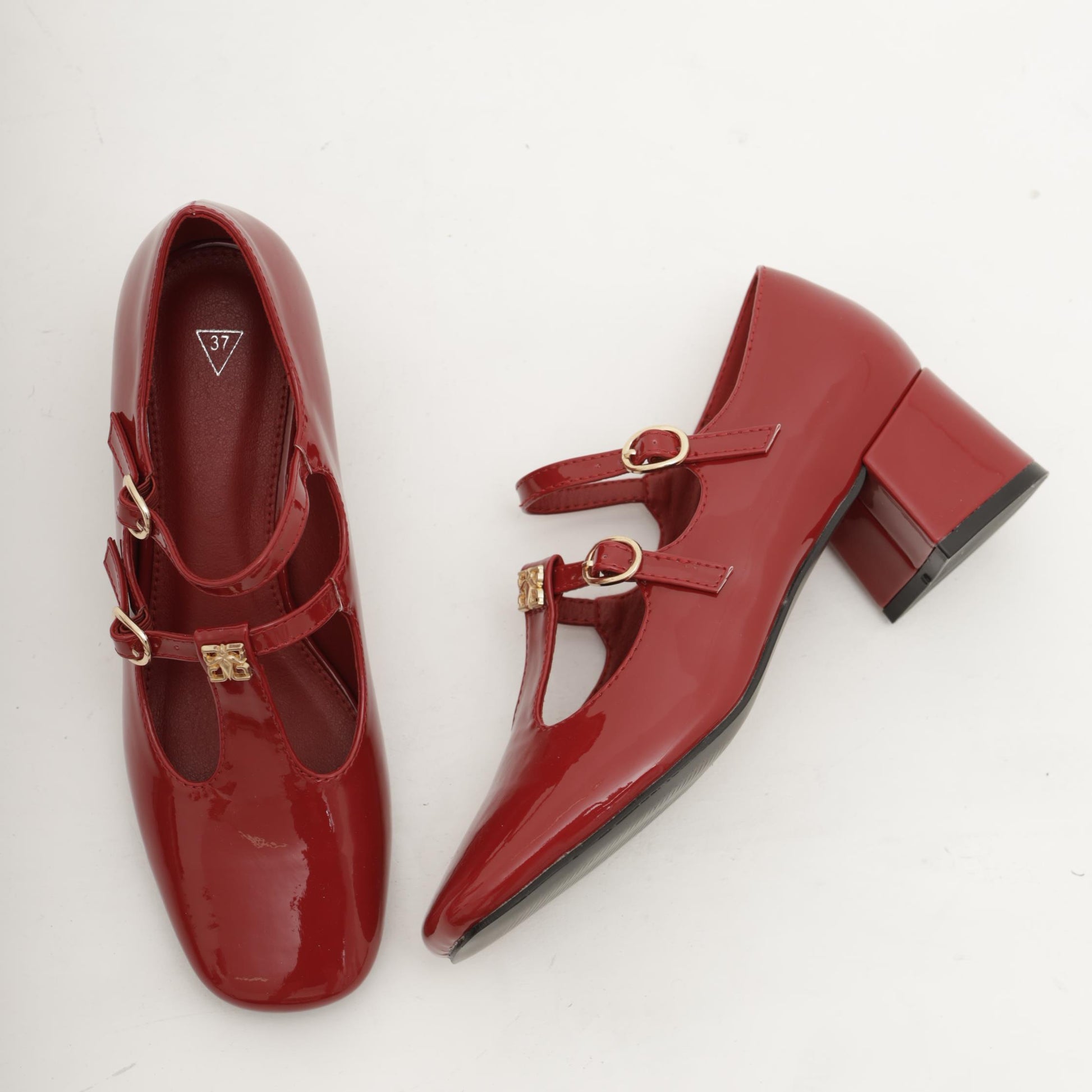 MARY JANE BABY 2 CINTURINI BORDEAUX 