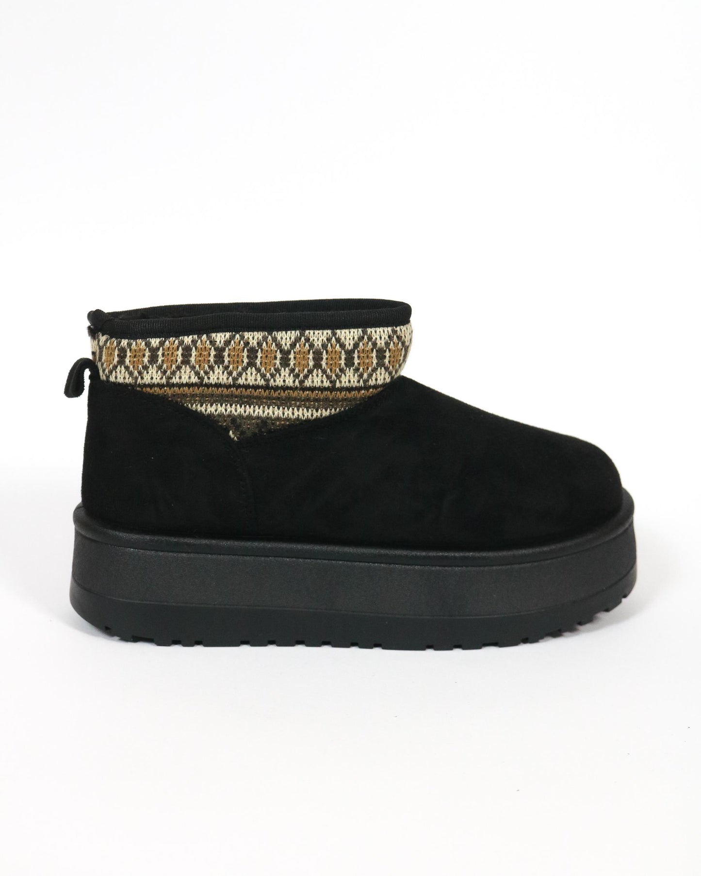 STIVALETTO MAMMUT BORDATO NERO 