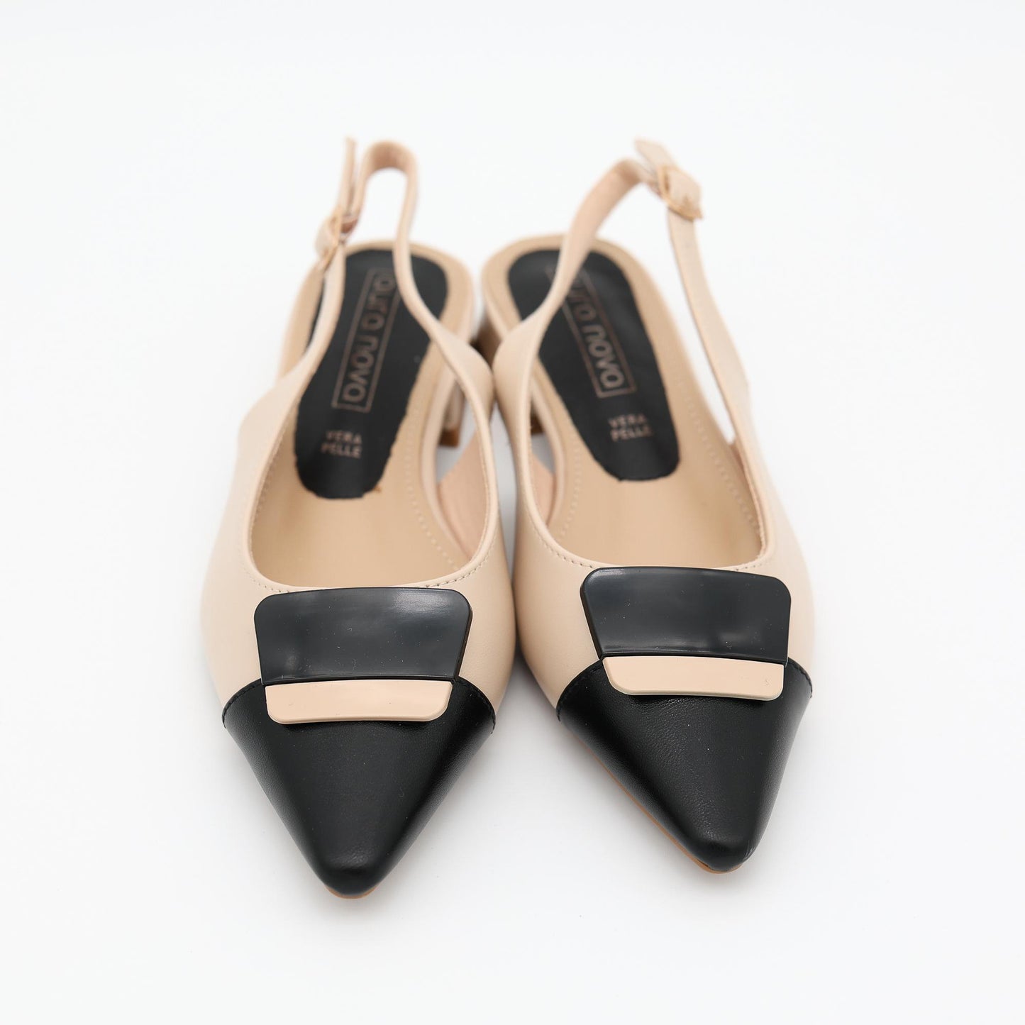 SLINGBACK BICOLORE KHAKI 