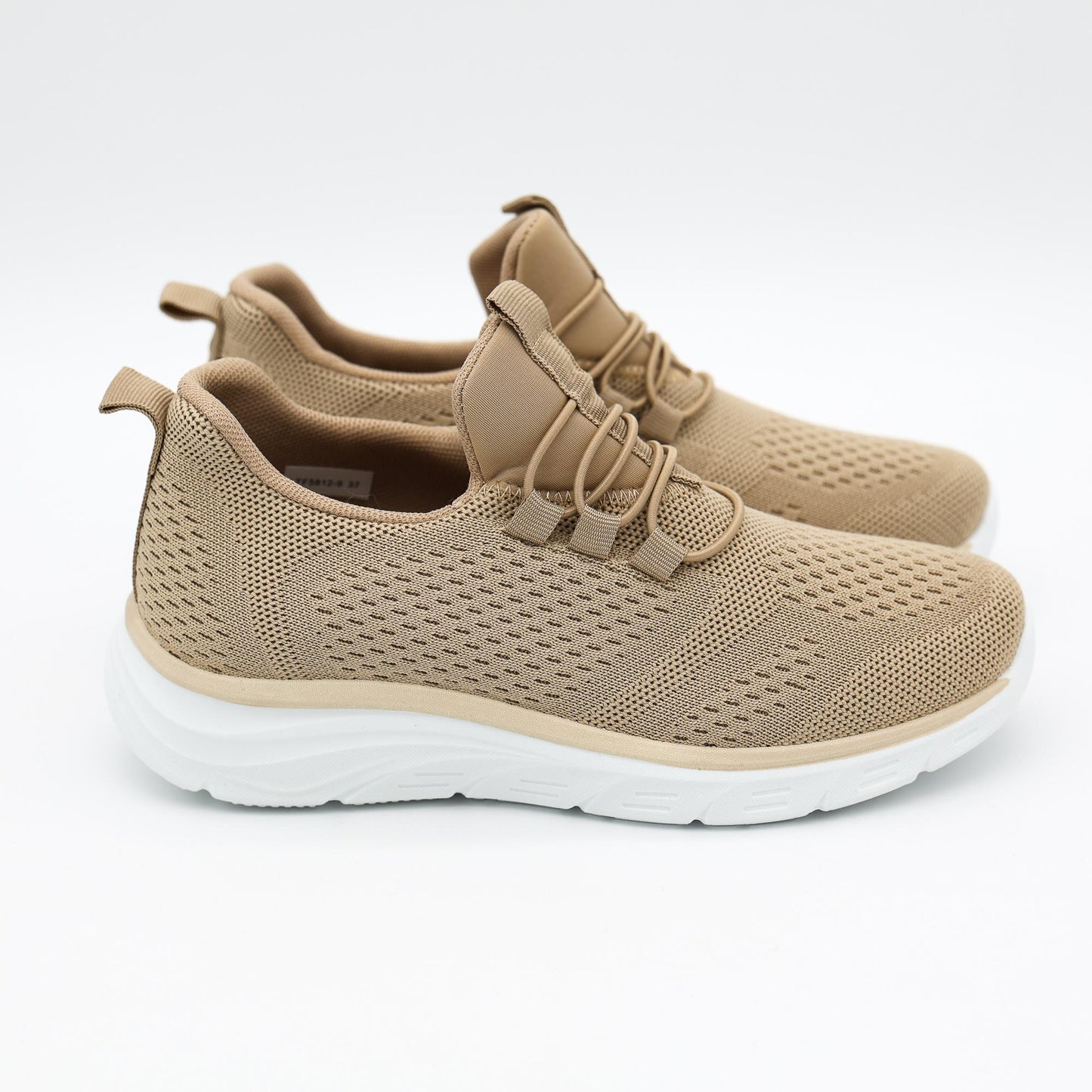 SNEAKERS MESH LACCI BEIGE 