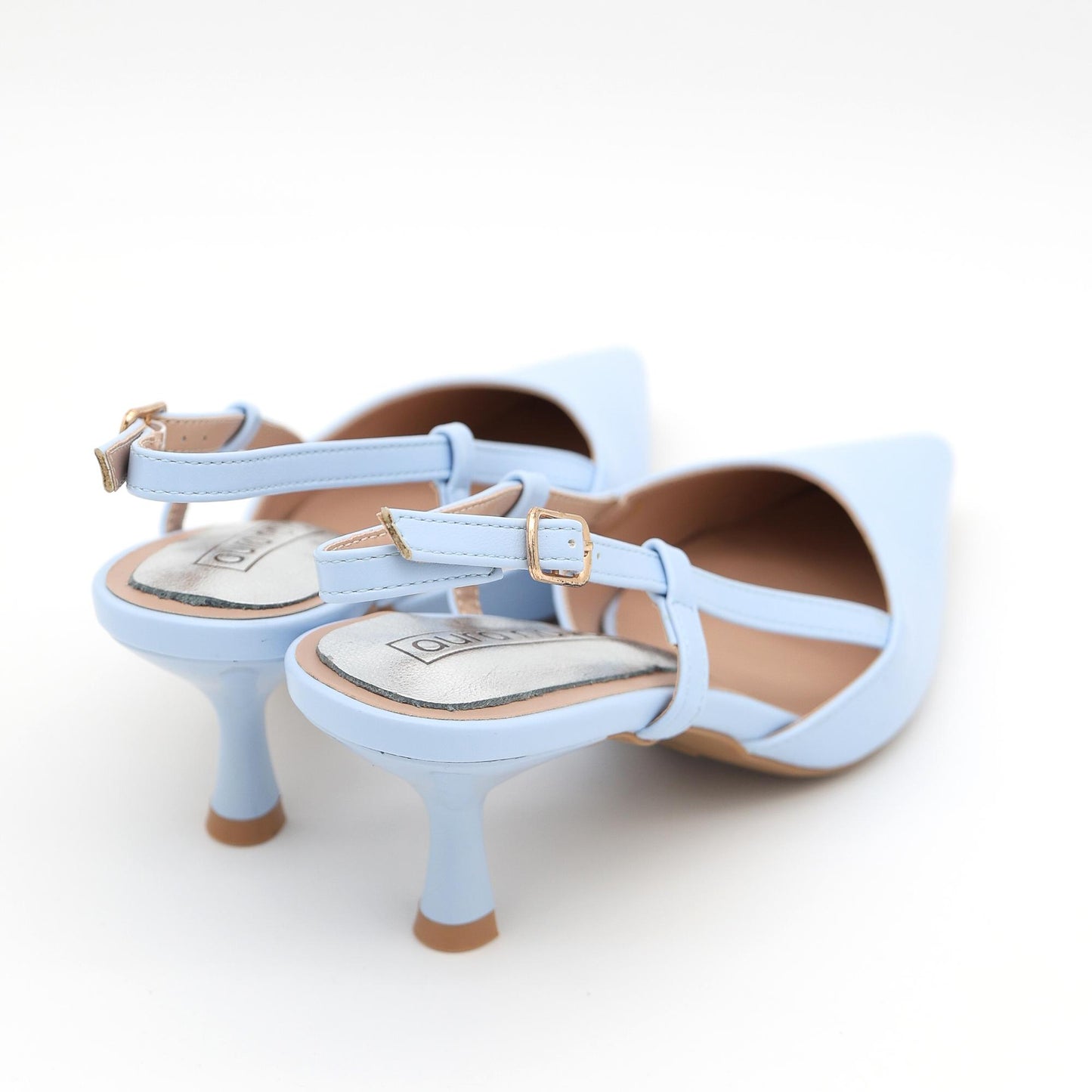 SLINGBACK TACCO AZZURRO 